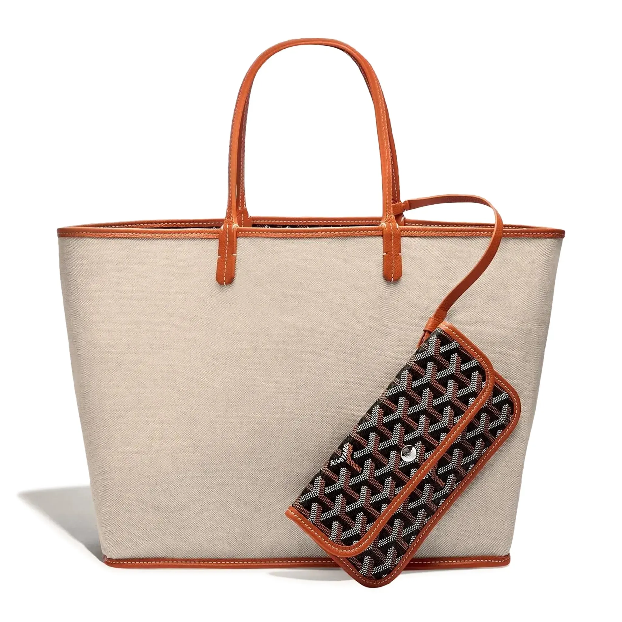 Goyard Black Tan Saint Louis PM Tote Bag