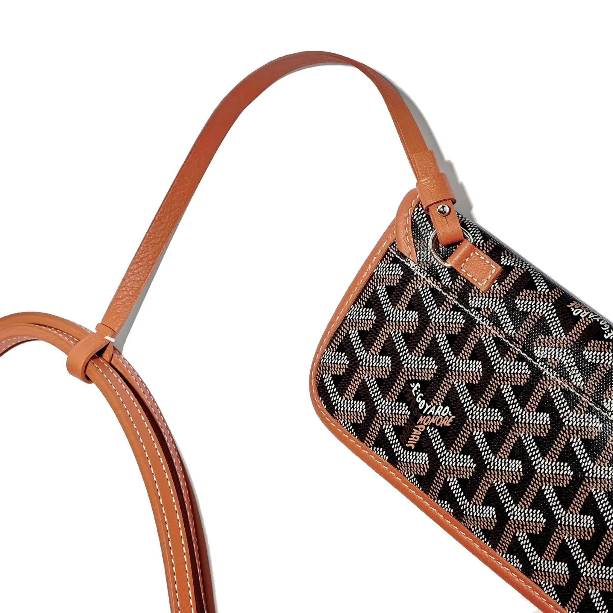 Goyard Black Tan Saint Louis PM Tote Bag