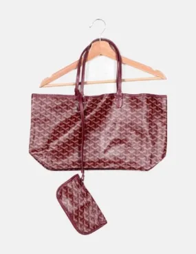 GOYARD Bolso shopper morado detalle cartera