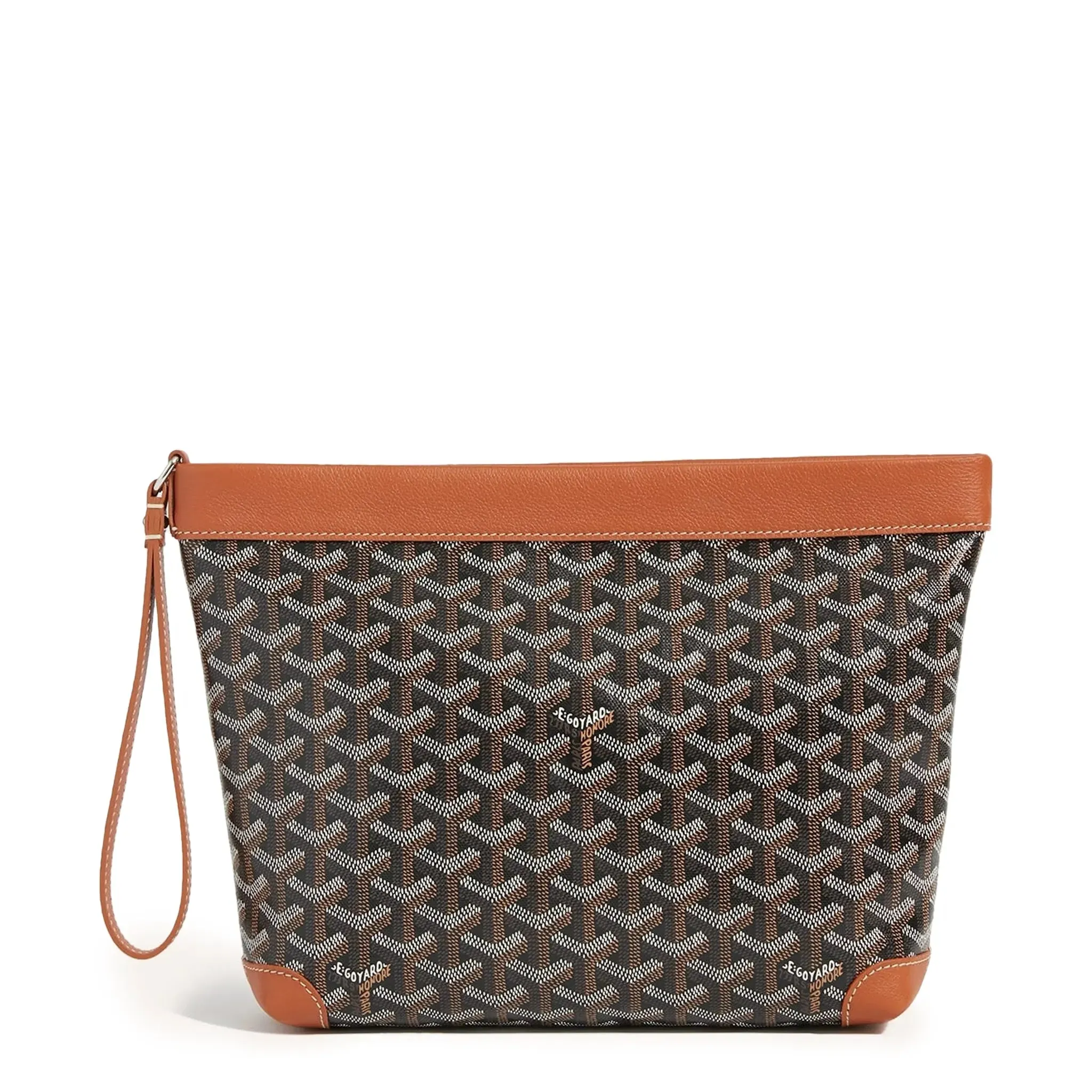 Goyard Conti Black Tan Pouch