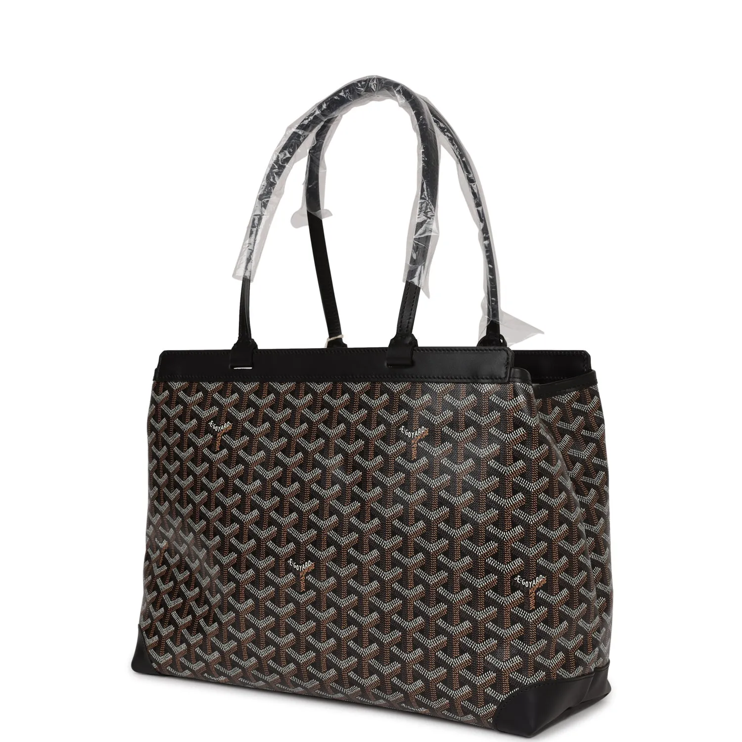 Goyard Goyardine Black Bellechasse PM Bag Palladium Hardware