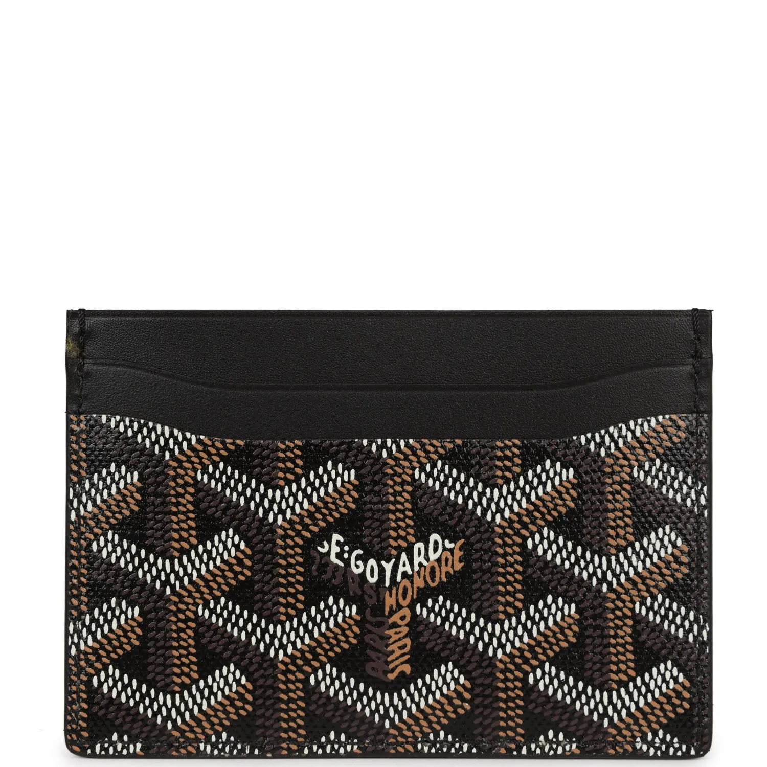 Goyard Goyardine Black Saint-Sulpice Card Wallet