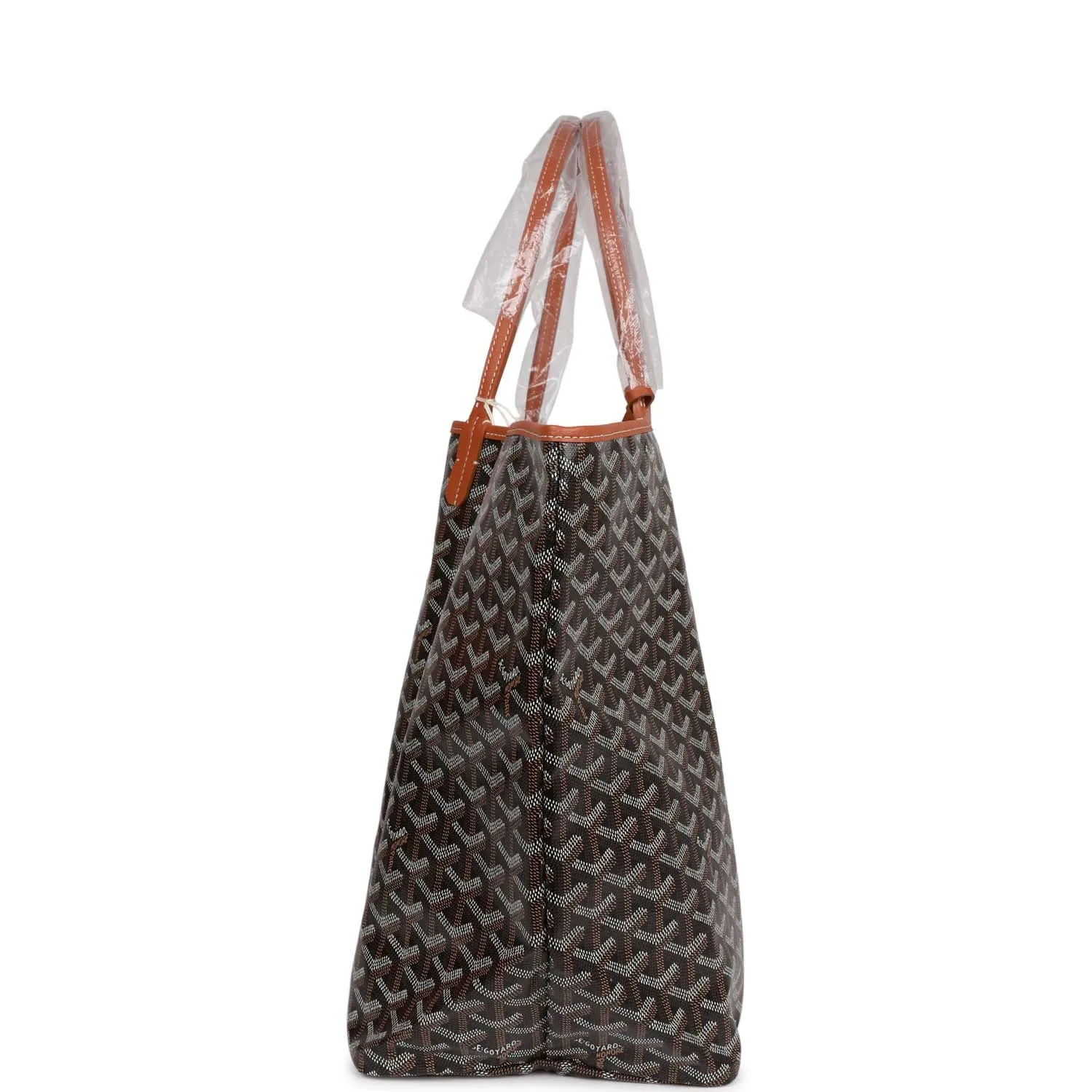 Goyard Goyardine Black St. Louis GM Tote Bag Palladium Hardware