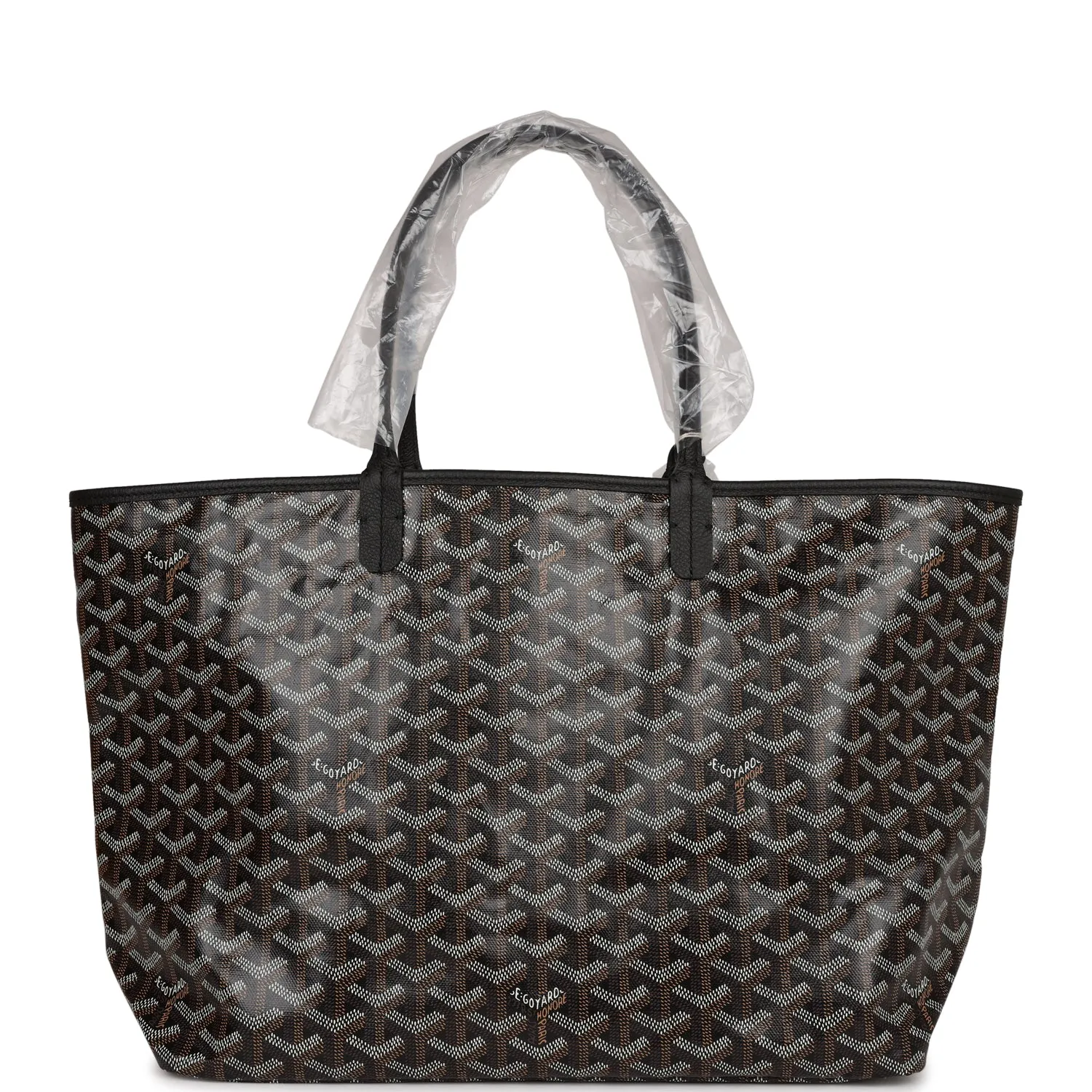 Goyard Goyardine Black St. Louis PM Tote Bag Palladium Hardware