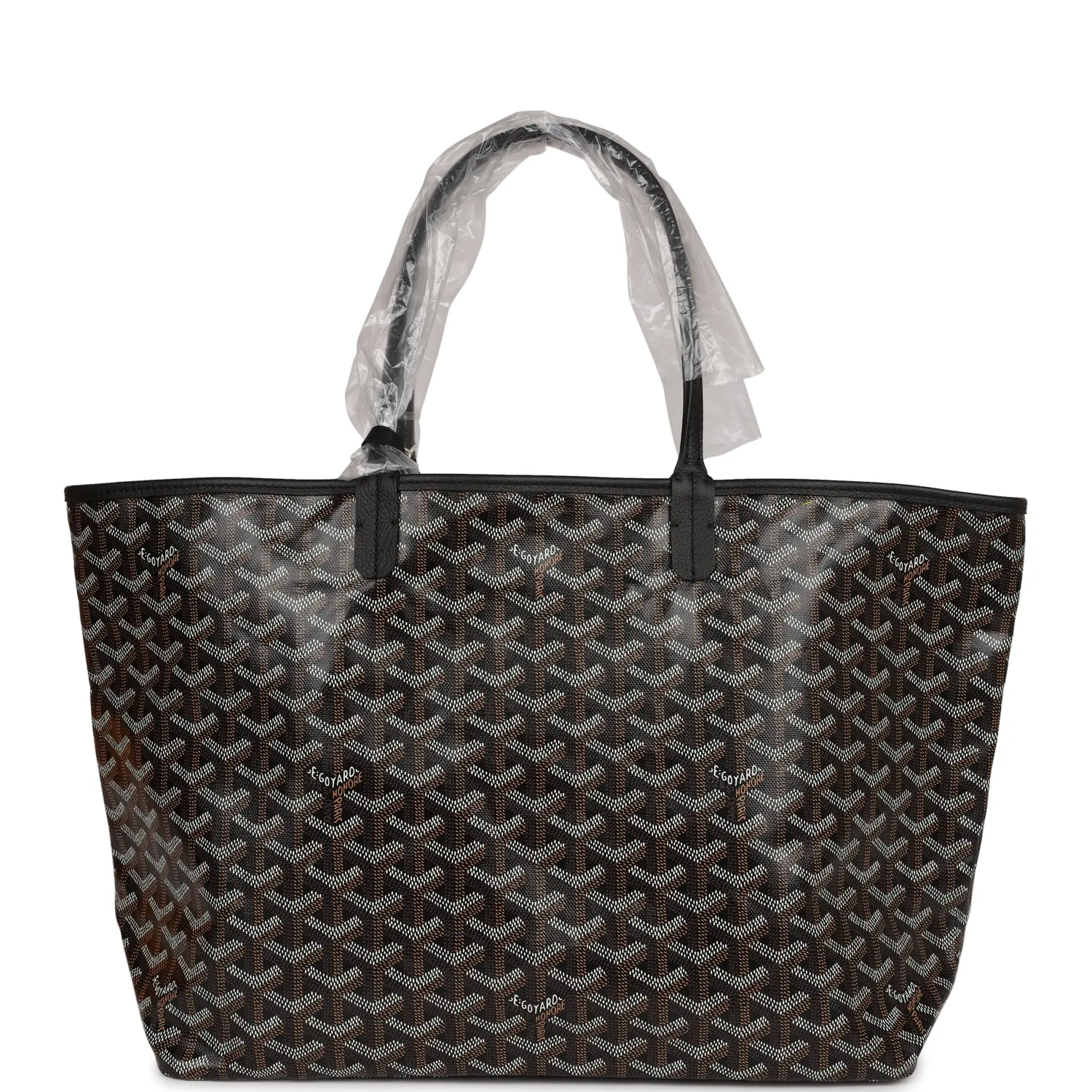 Goyard Goyardine Black St. Louis PM Tote Bag Palladium Hardware