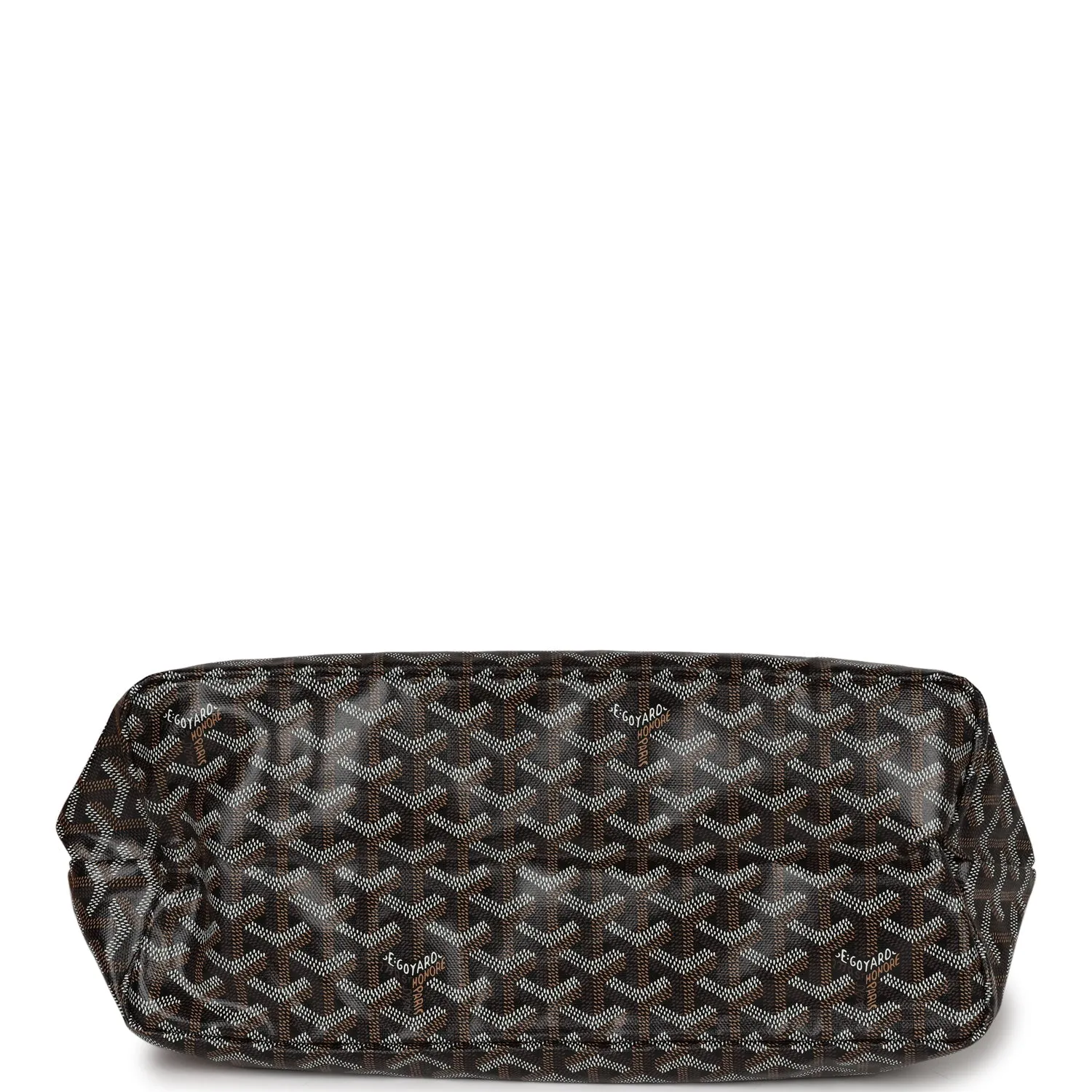 Goyard Goyardine Black St. Louis PM Tote Bag Palladium Hardware