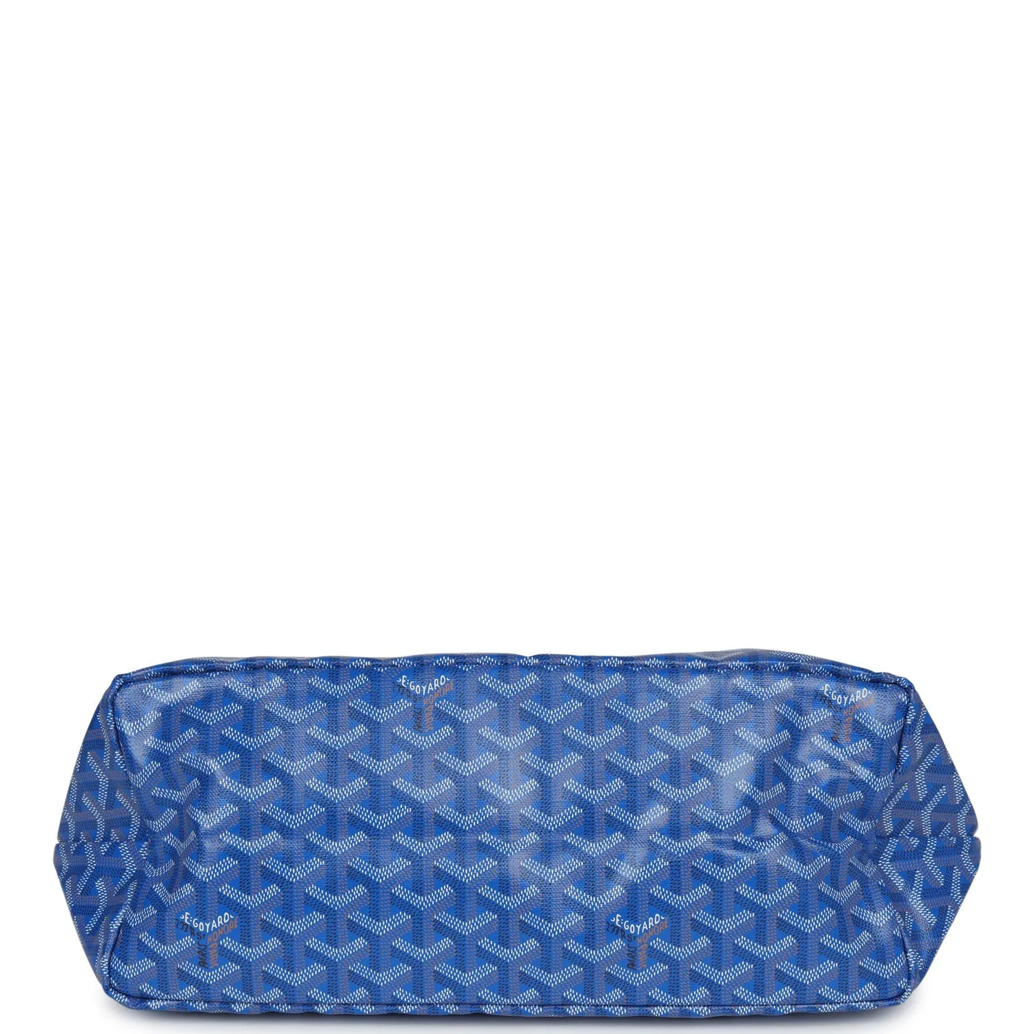 Goyard Goyardine Blue St. Louis PM Tote Bag Palladium Hardware