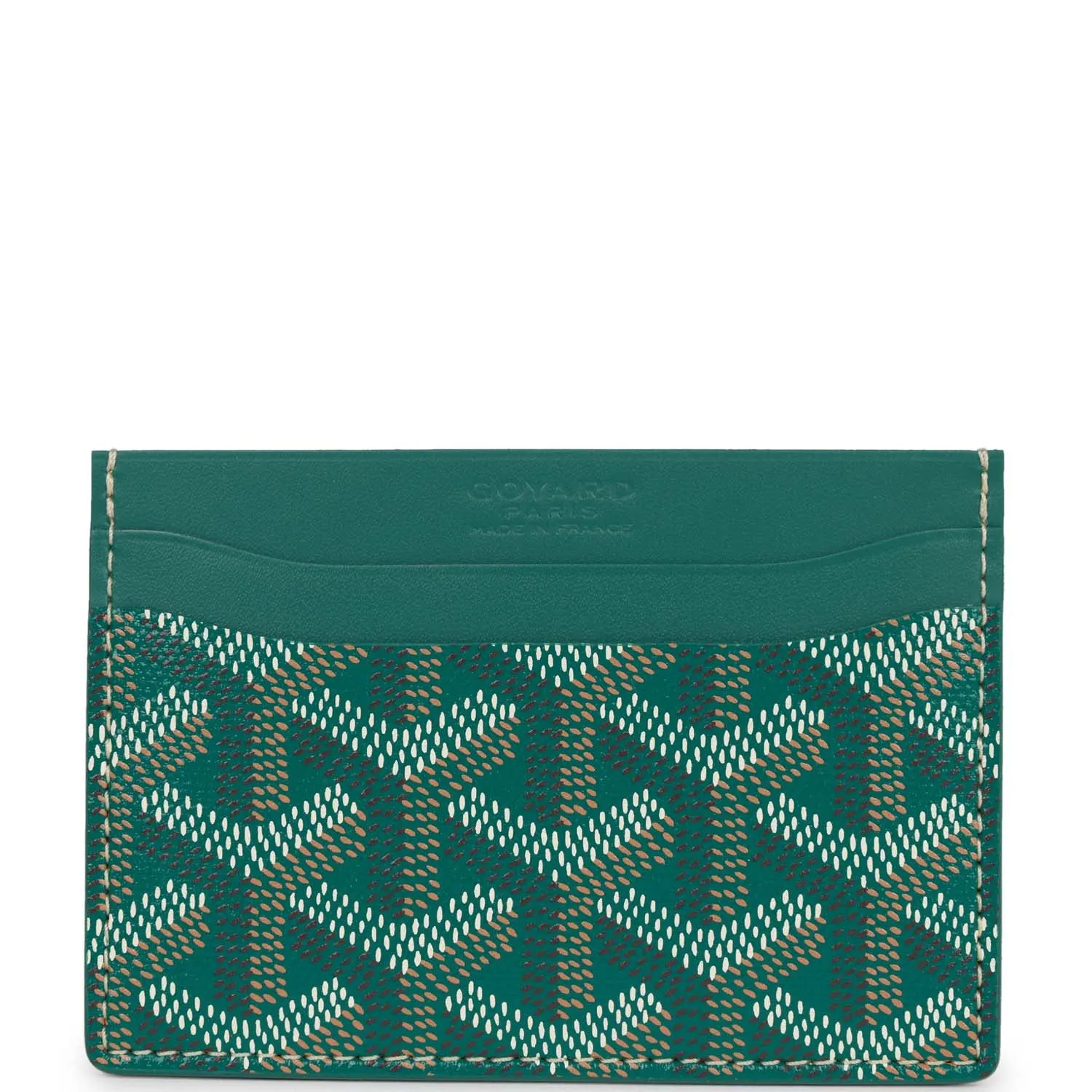 Goyard Goyardine Green Saint-Sulpice Card Wallet