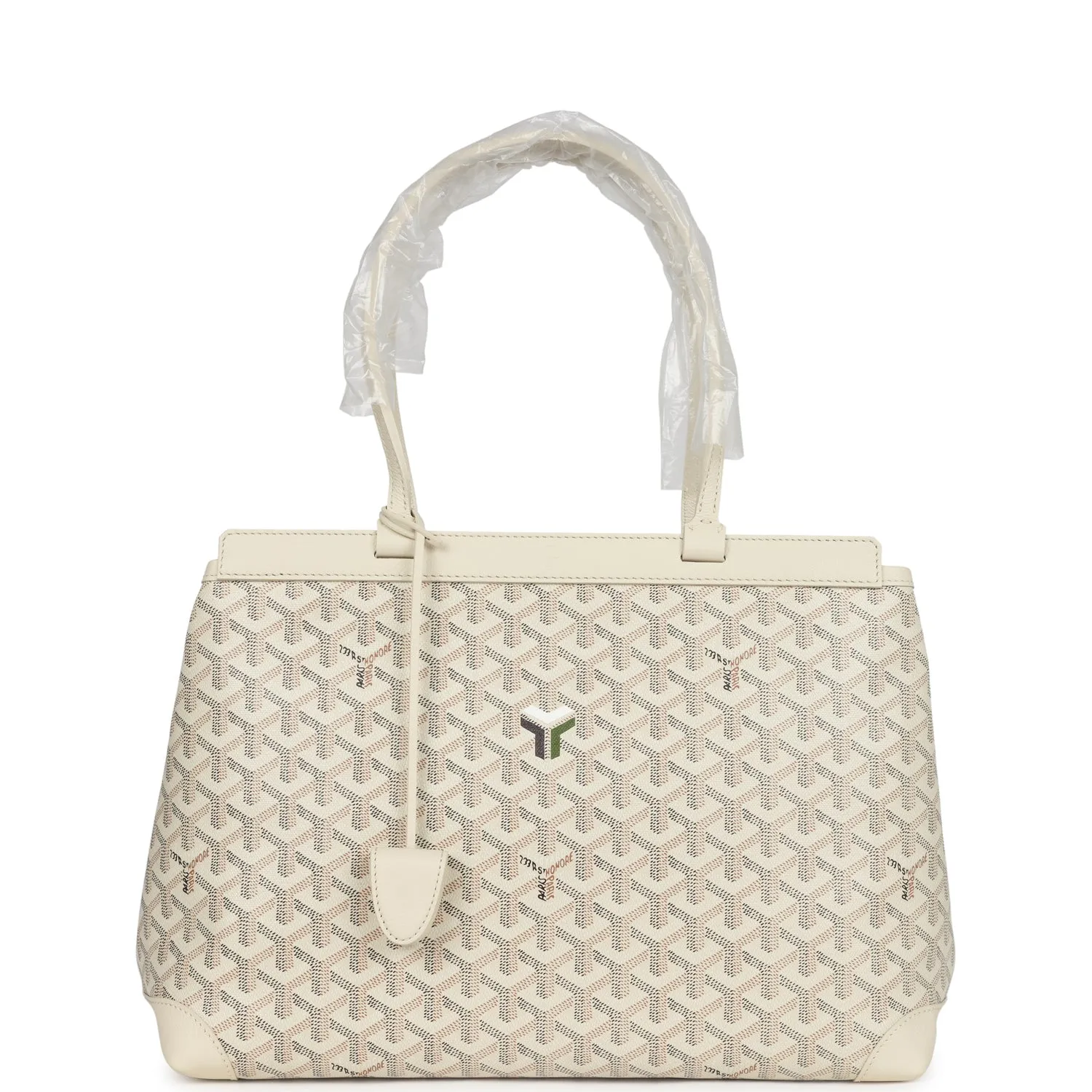 Goyard Goyardine Sand Bellechasse PM Bag Palladium Hardware