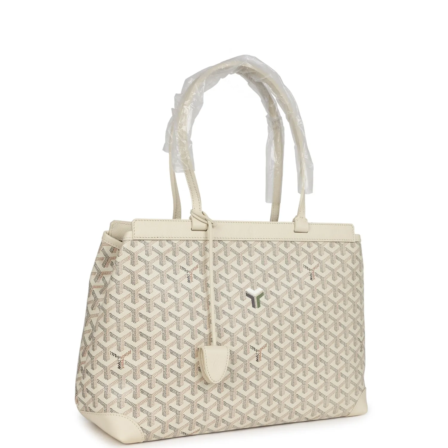 Goyard Goyardine Sand Bellechasse PM Bag Palladium Hardware