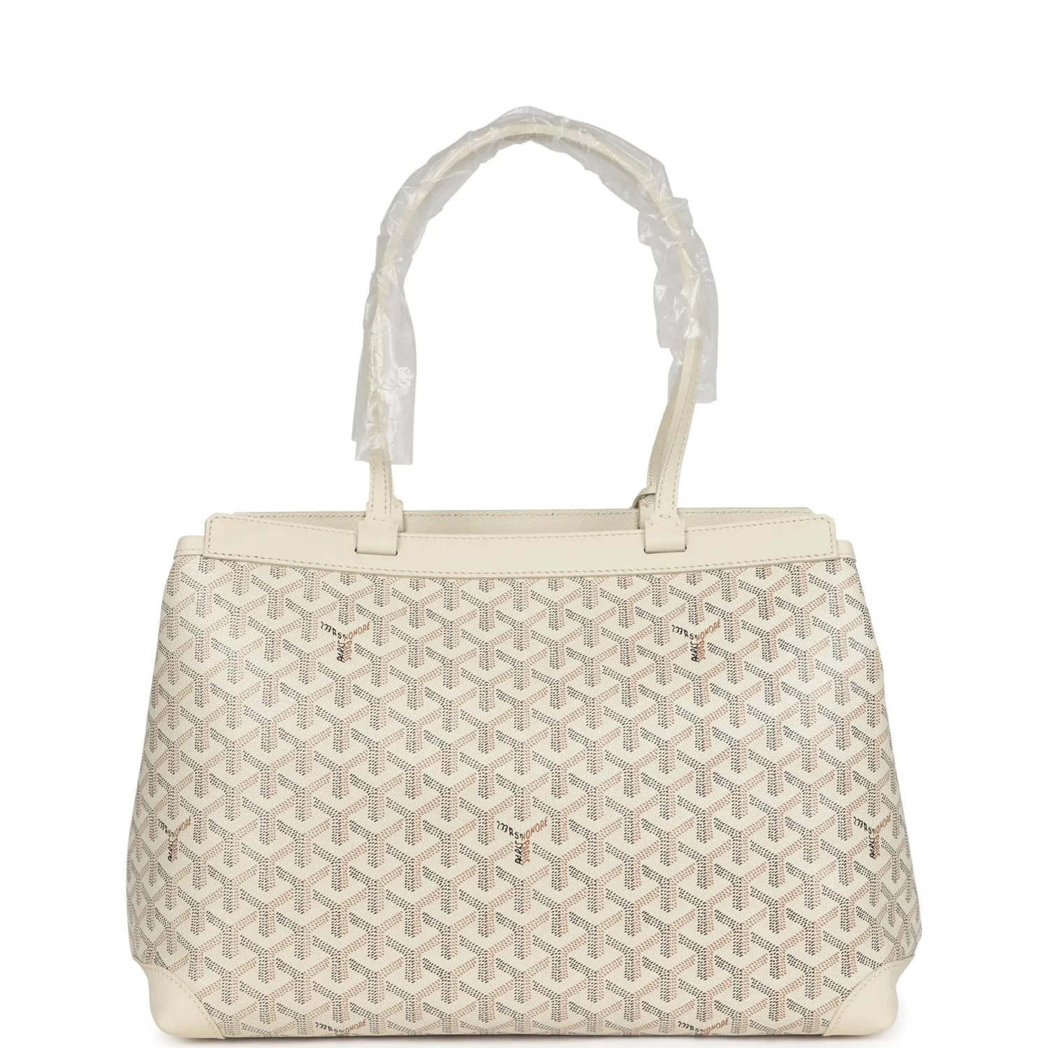 Goyard Goyardine Sand Bellechasse PM Bag Palladium Hardware