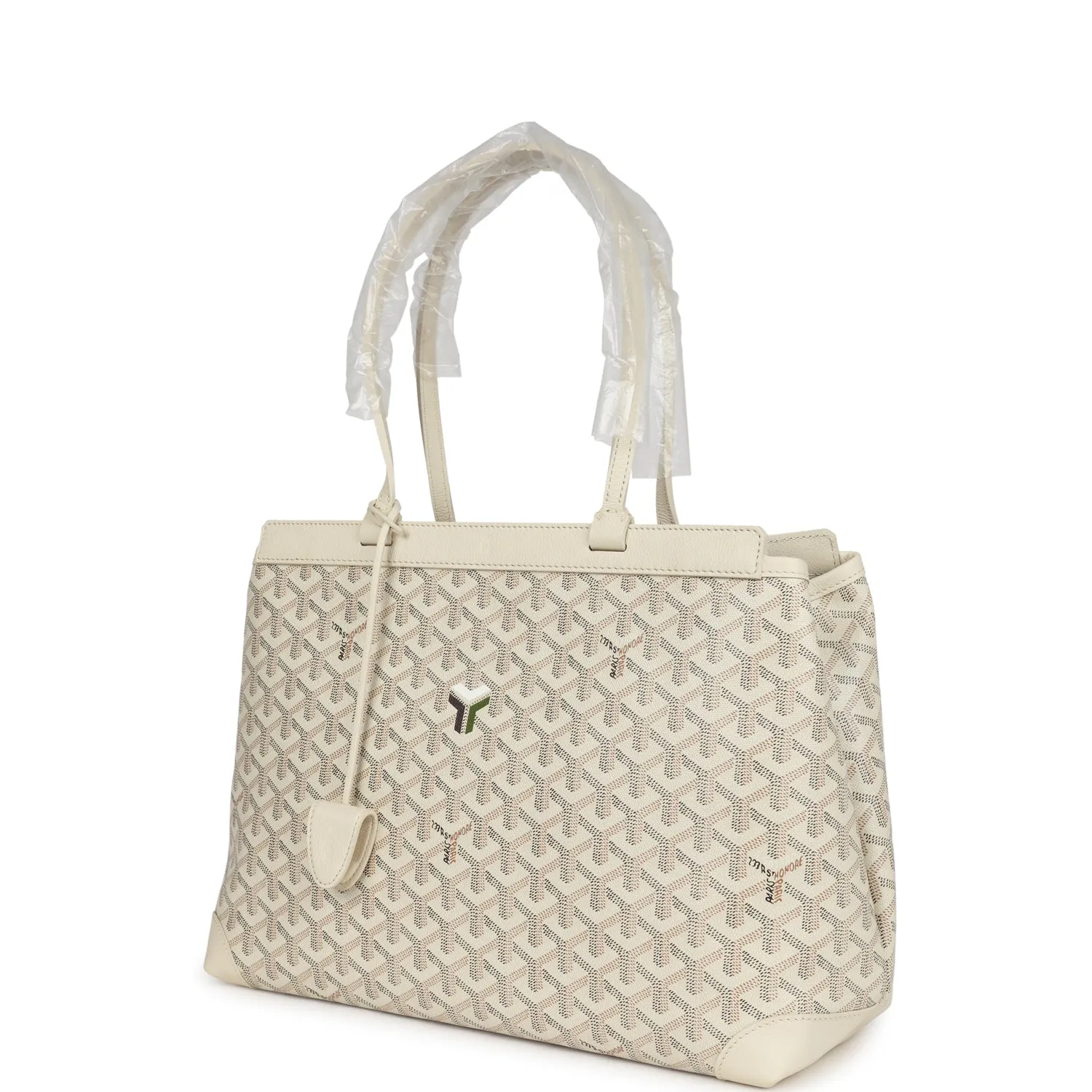 Goyard Goyardine Sand Bellechasse PM Bag Palladium Hardware