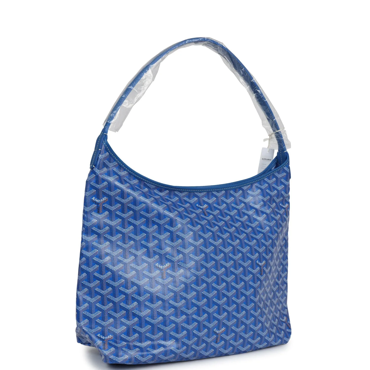 Goyard Goyardine Sky Blue Boheme Hobo Bag Palladium Hardware