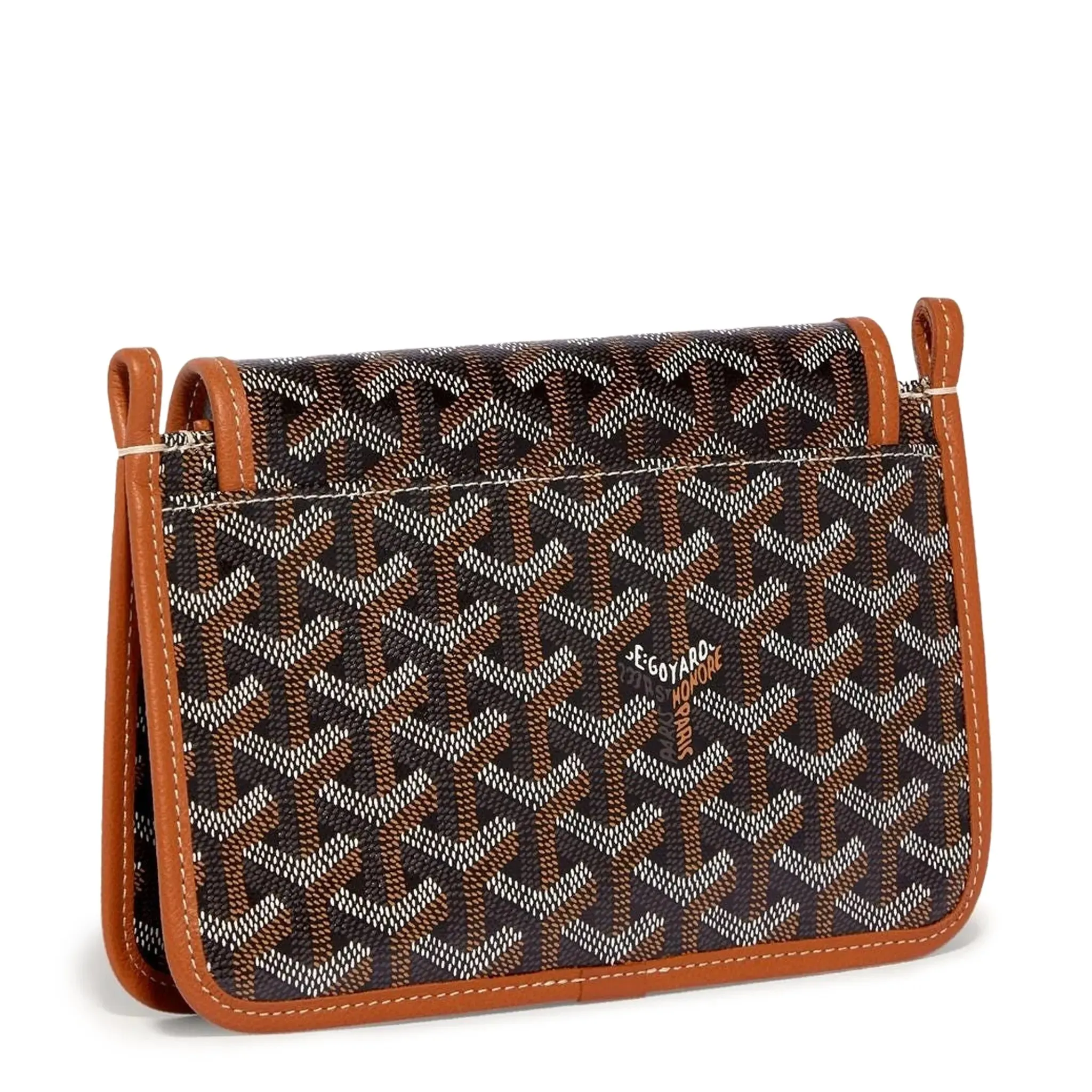 Goyard Plumet Pocket Black Tan Wallet