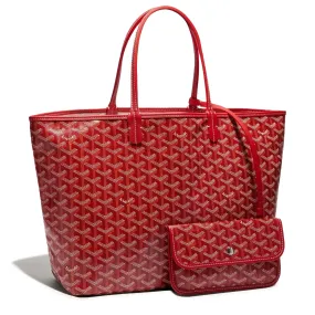 Goyard red tote bag