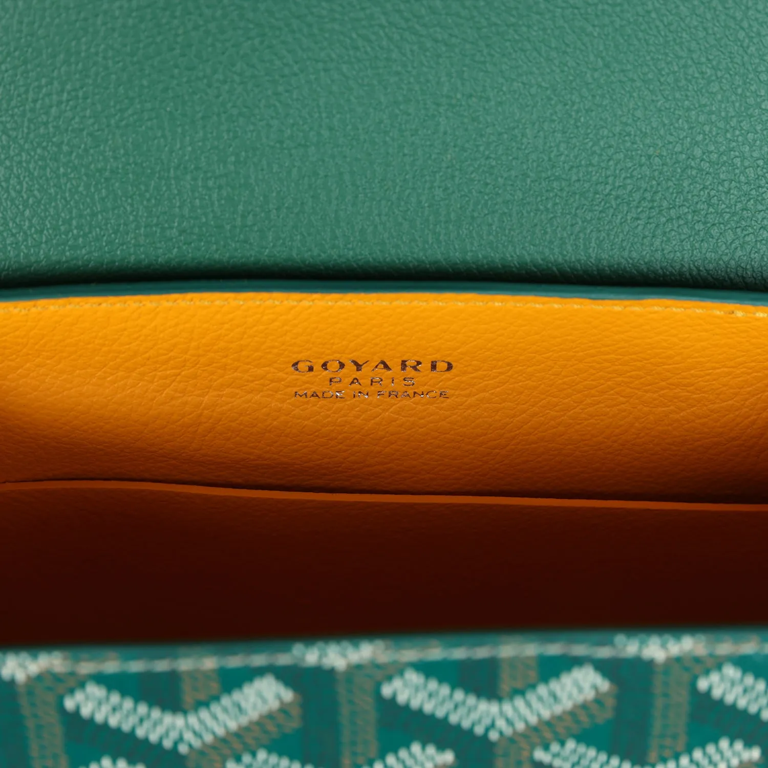 Goyard Saigon Souple Mini Bag Green Goyardine Palladium Hardware