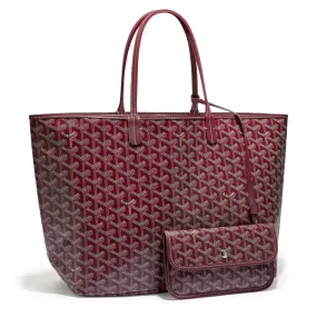 Goyard Saint Louis Burgundy Tote Bag