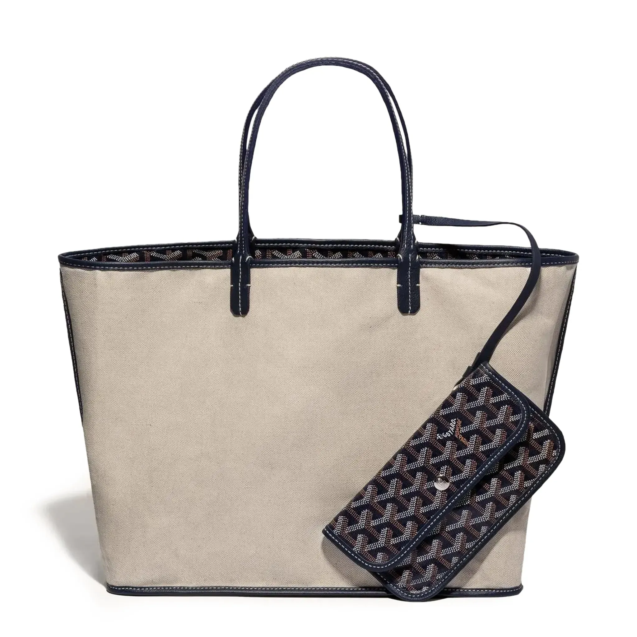 Goyard Saint Louis PM Tote Bag Navy Blue