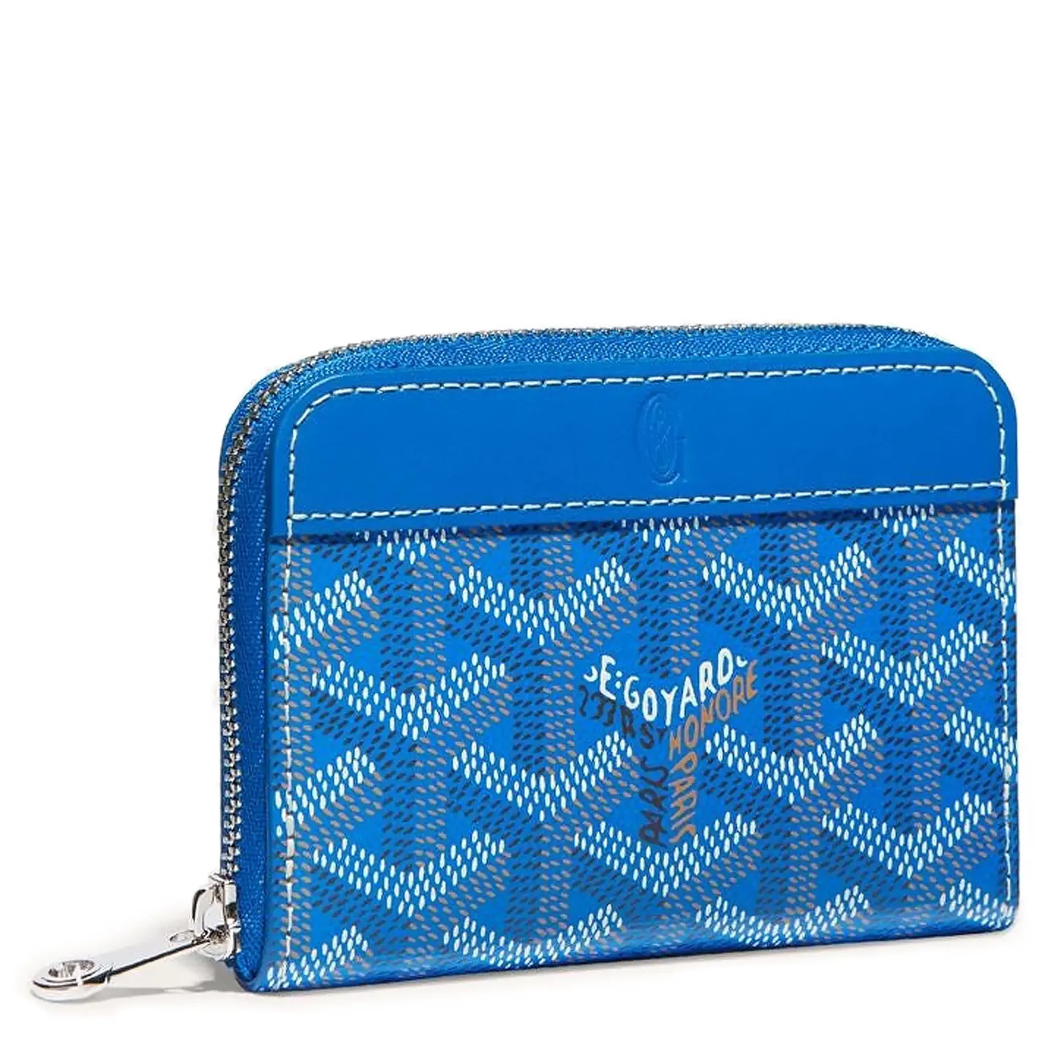 Goyard Sky Blue Mini Wallet Matignon