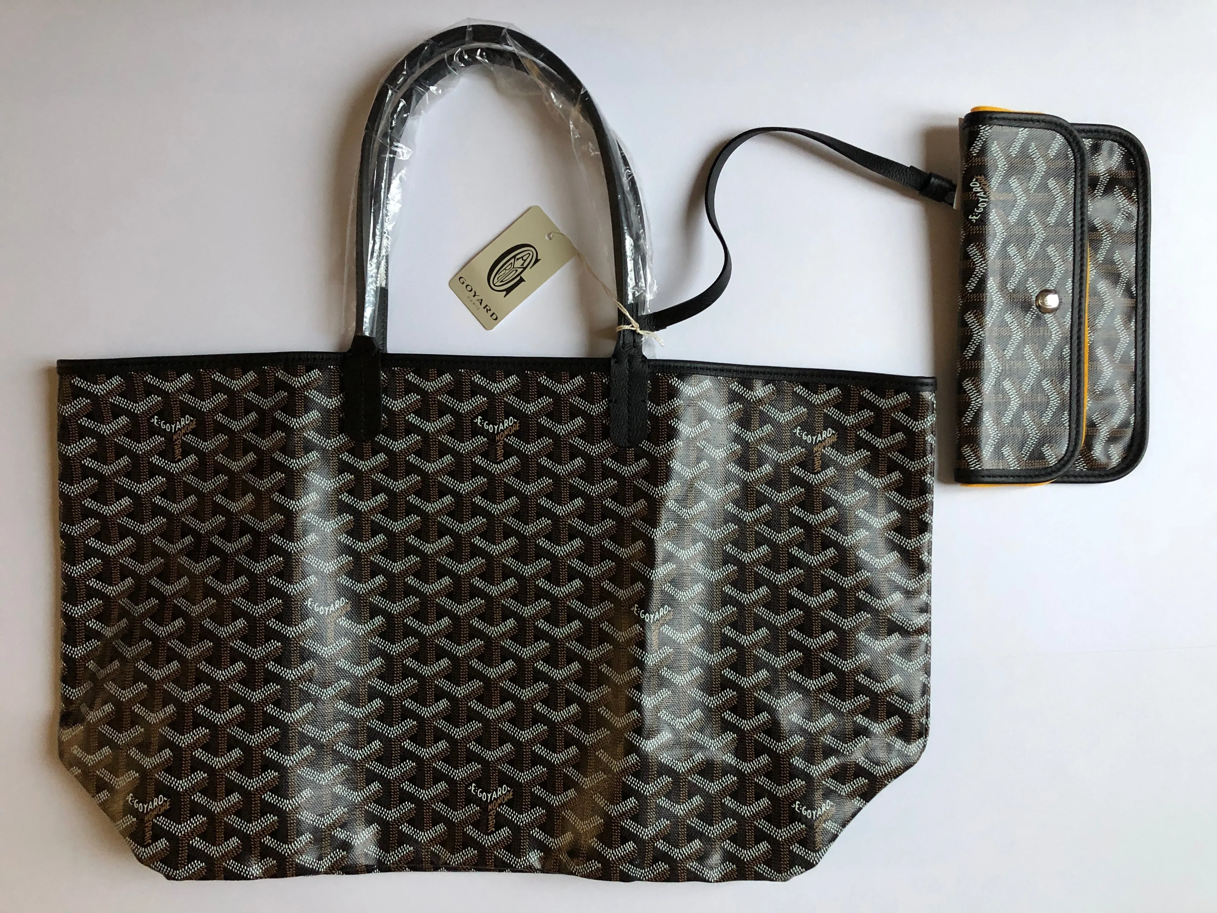 goyard st louis black tote pm new with tags