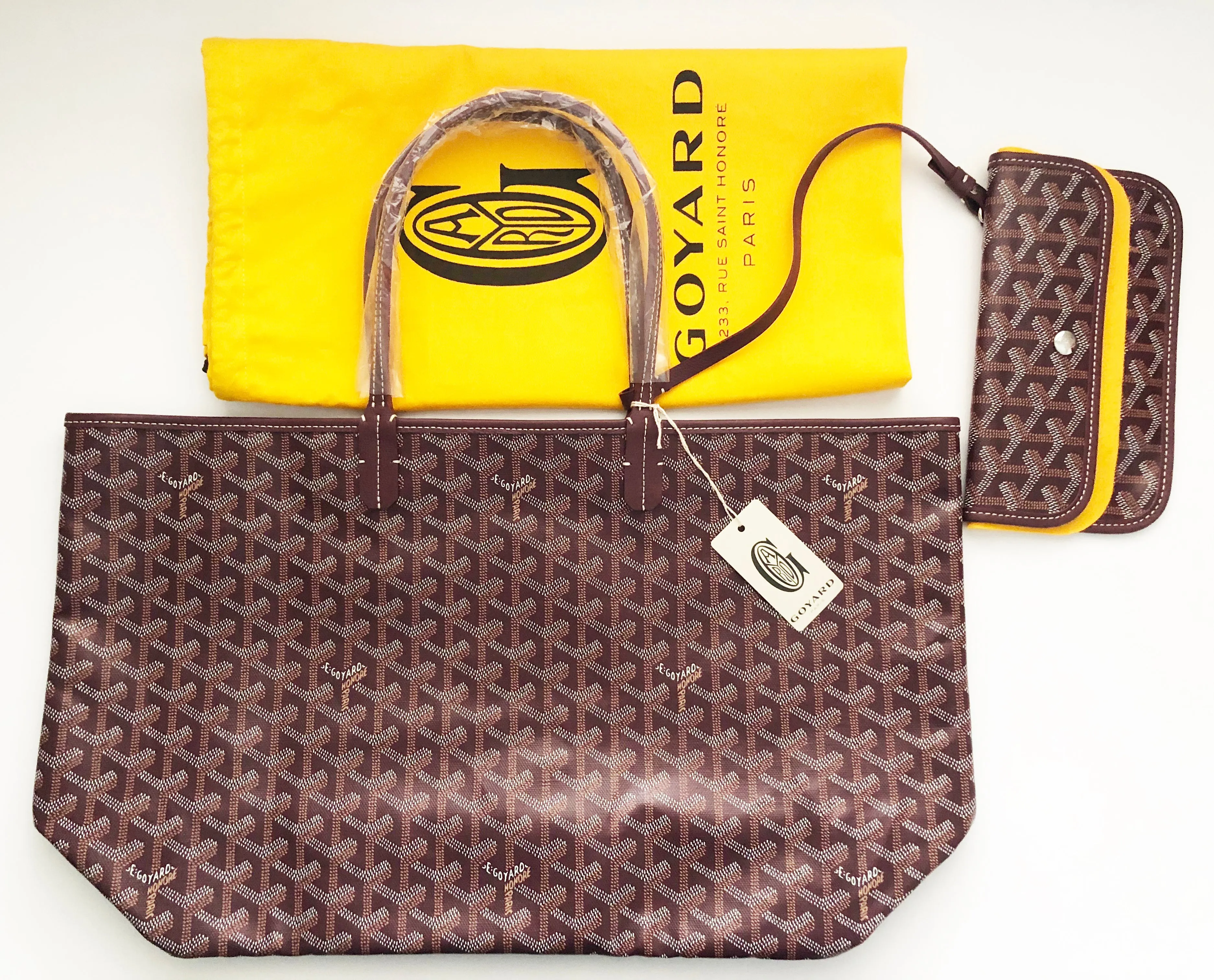 Goyard St. Louis Burgundy PM Tote NWT - Buy Online Now