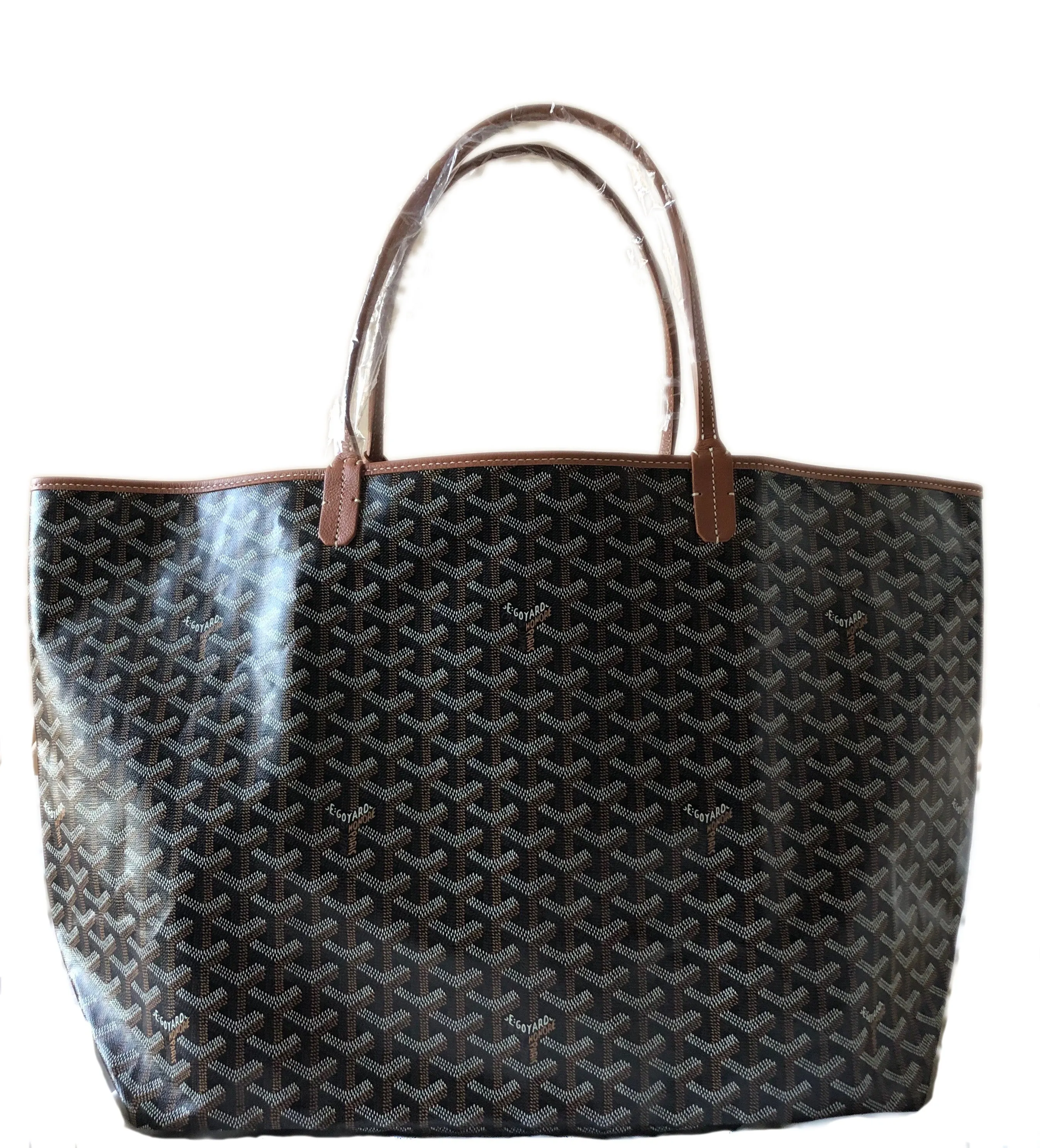 Goyard St. Louis GM Tote Black with Tan Trim - New with Tags (NWT)