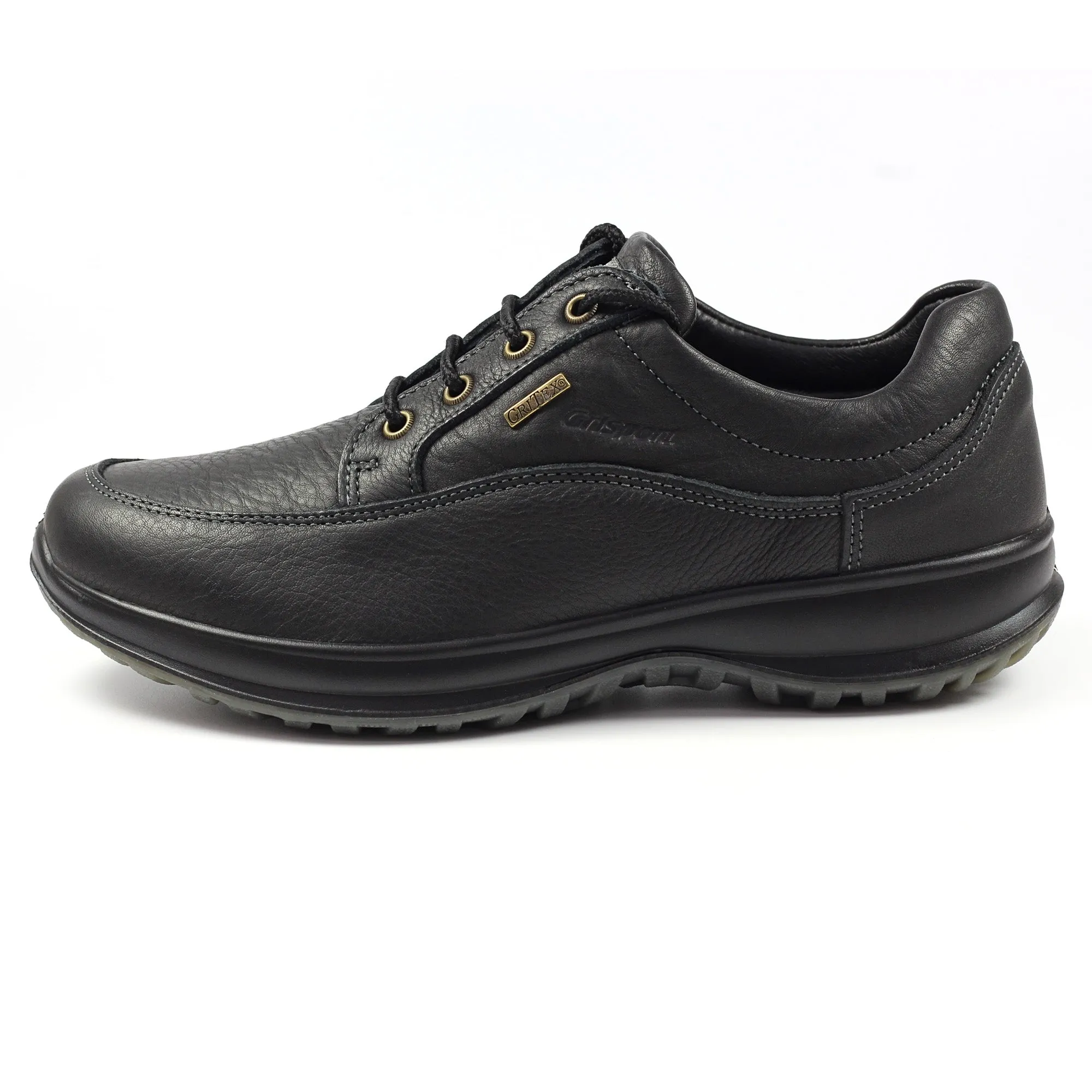 Grisport Black Leather Walking Shoe Water Resistant Comfort