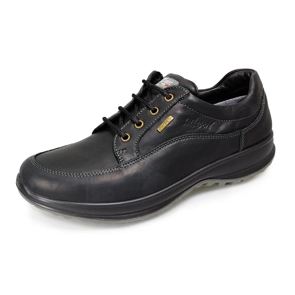 Grisport Black Leather Walking Shoe Water Resistant Comfort