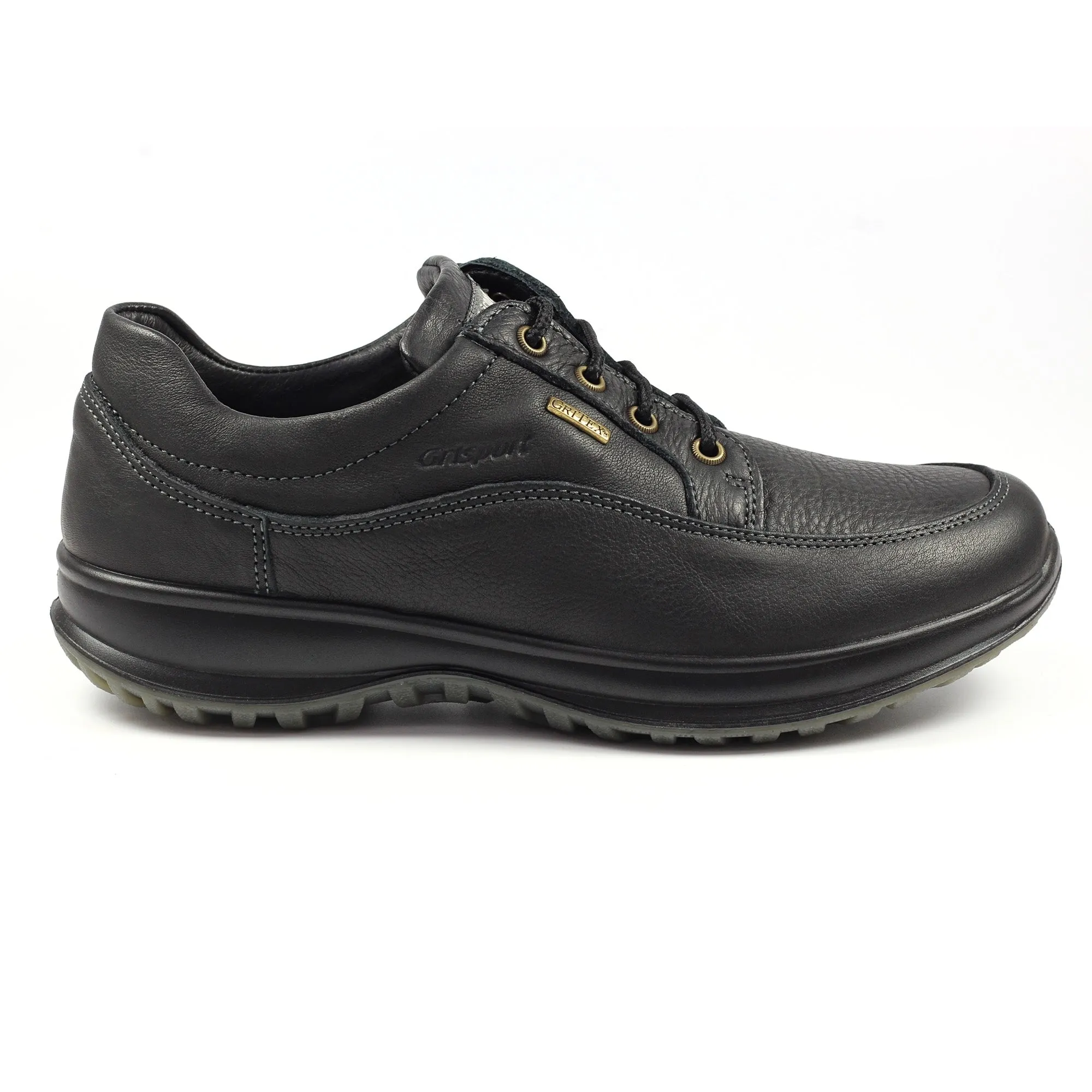 Grisport Black Leather Walking Shoe Water Resistant Comfort