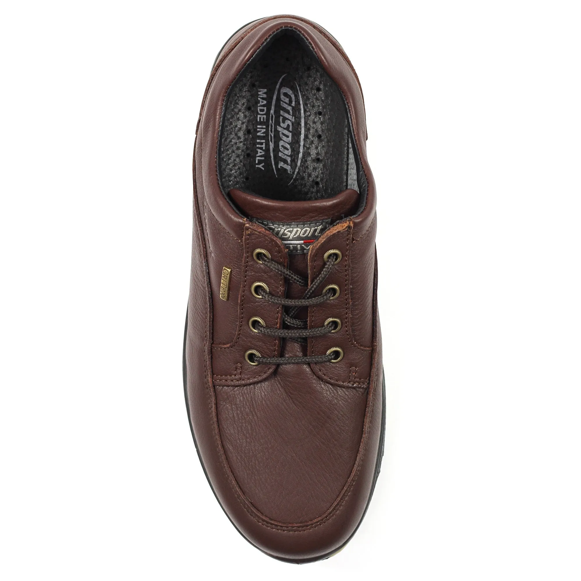 Grisport Livingston Brown waterproof leather walking shoes with added comfort.