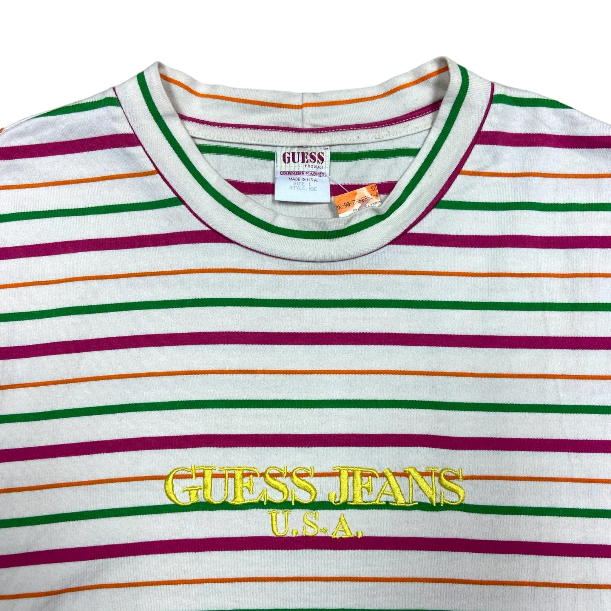 Guess Jeans Sean Wotherspoon Farmers Market Striped T-Shirt Multi #2 (L)