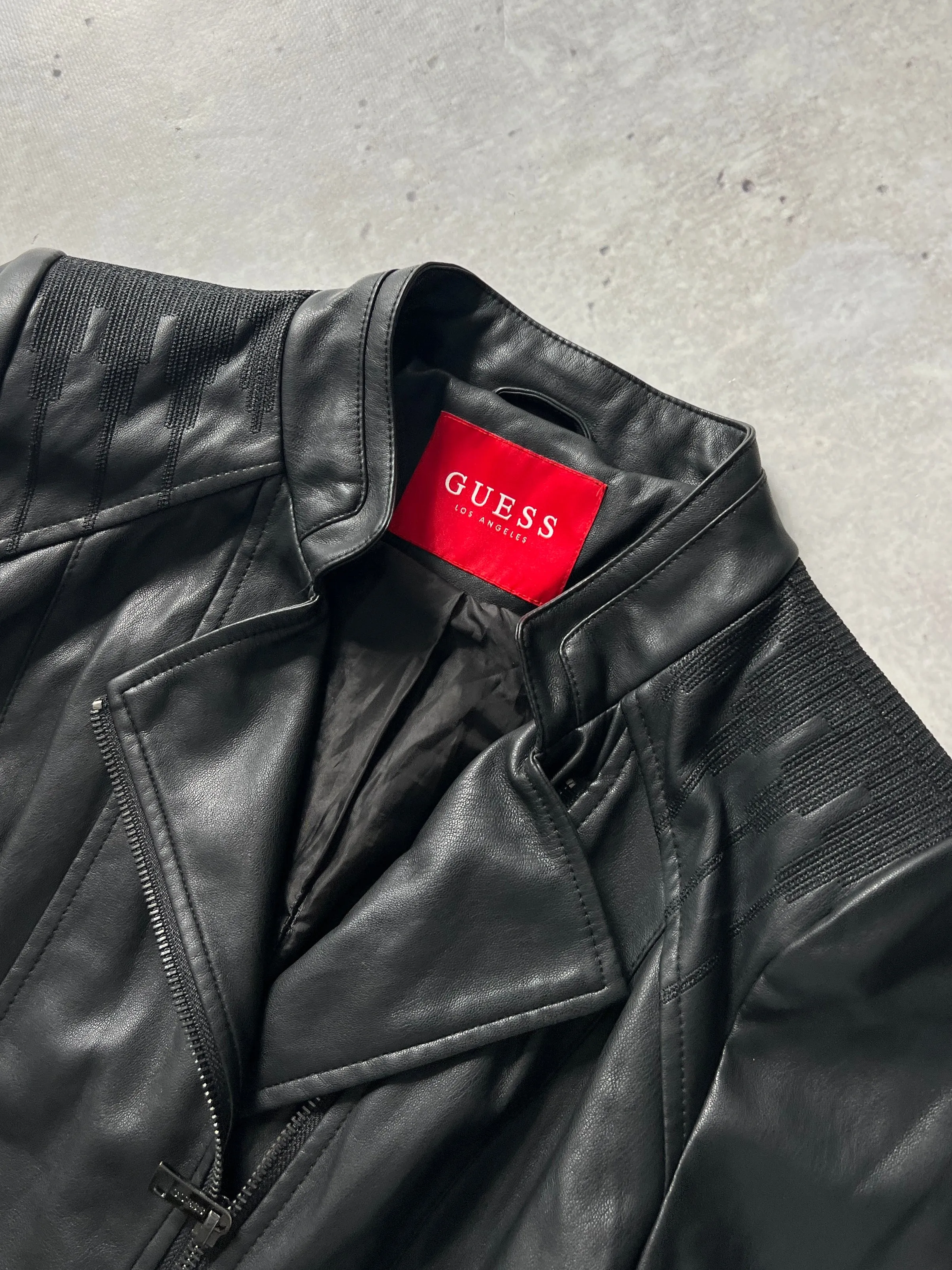 Guess Leather Motorcycle Jacket (Women's S)