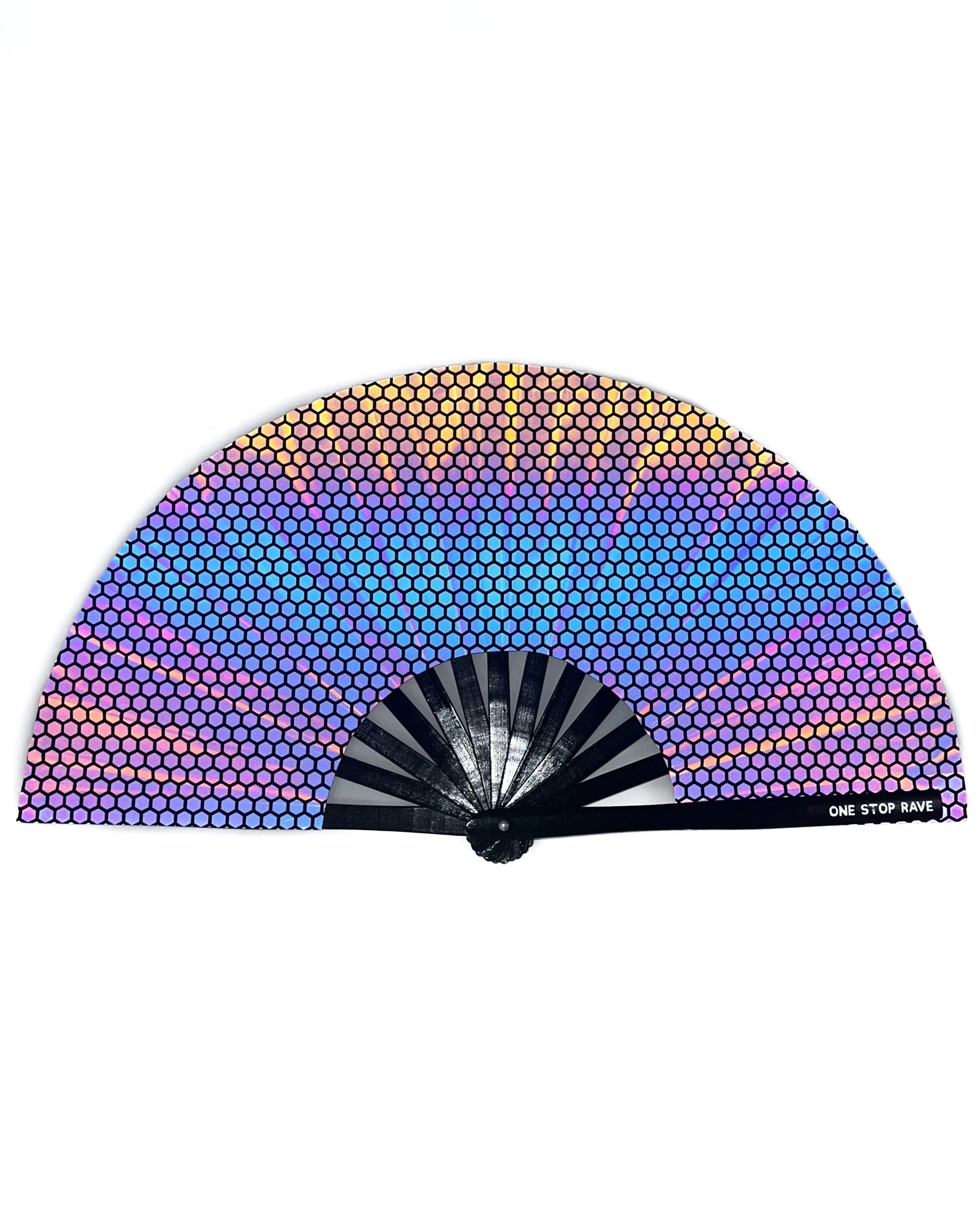 Hex A Rex Reflective Hand Fan