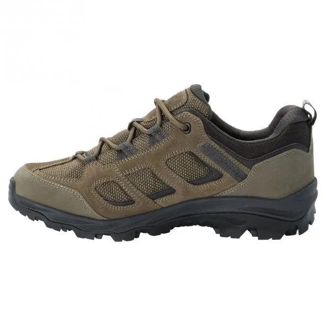 Jack Wolfskin  Mens Vojo 3 Texapore Low M Khaki/Phantom Waterproof Walking Shoes 4042441_4287