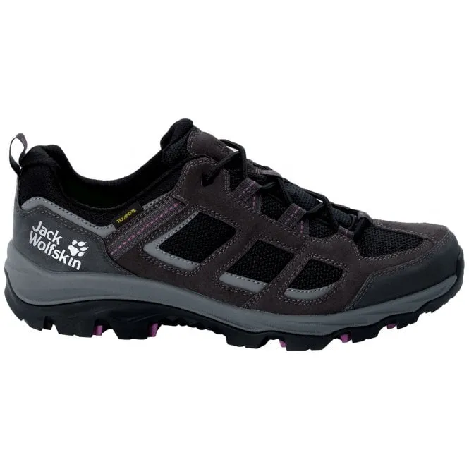 Jack Wolfskin  Womens Vojo 3 Texapore Low W Dark Steel/Purple Waterproof Walking Shoes 4042451_6157