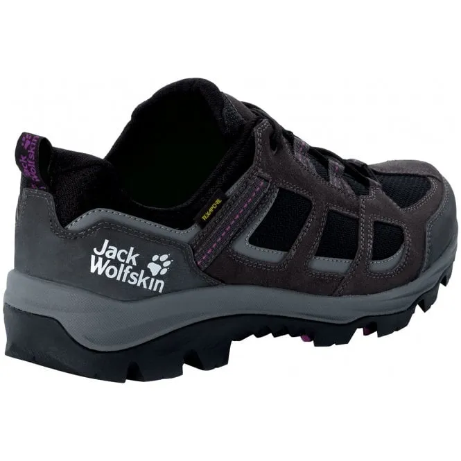 Jack Wolfskin  Womens Vojo 3 Texapore Low W Dark Steel/Purple Waterproof Walking Shoes 4042451_6157