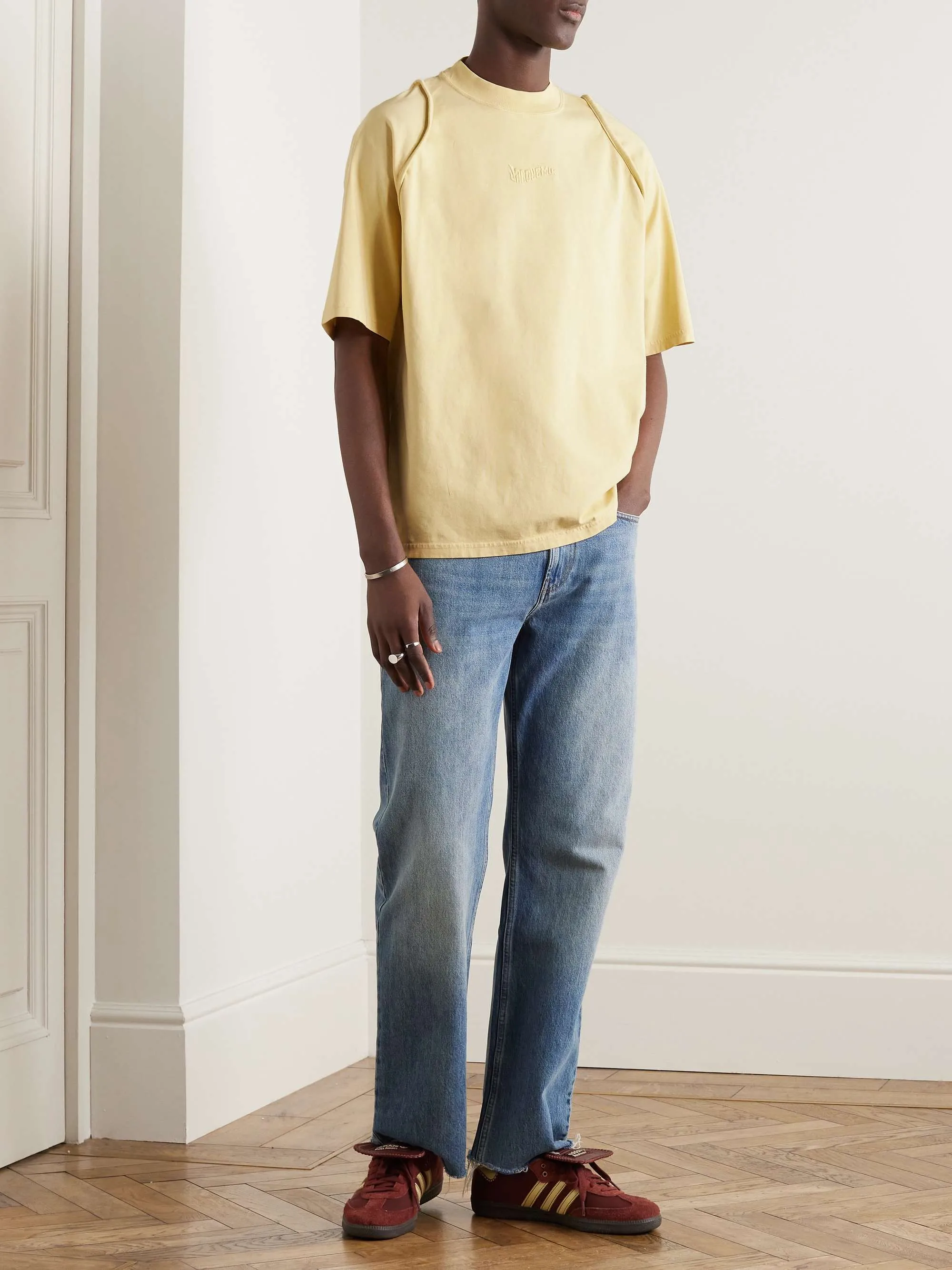 JACQUEMUS | Cotton Logo T-Shirts with Short Sleeves