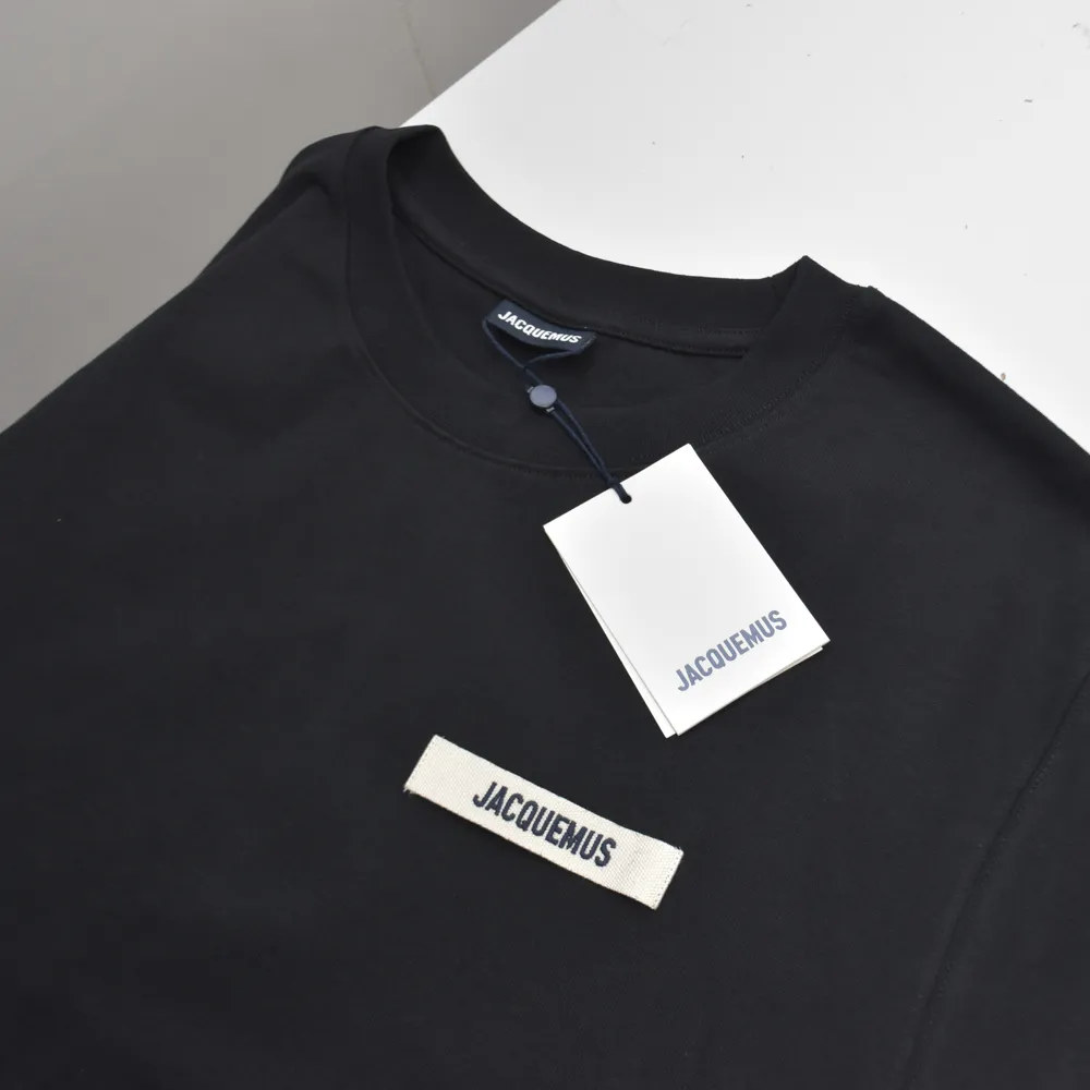 JACQUEMUS  |Crew Neck Street Style Plain Cotton Short Sleeves Logo