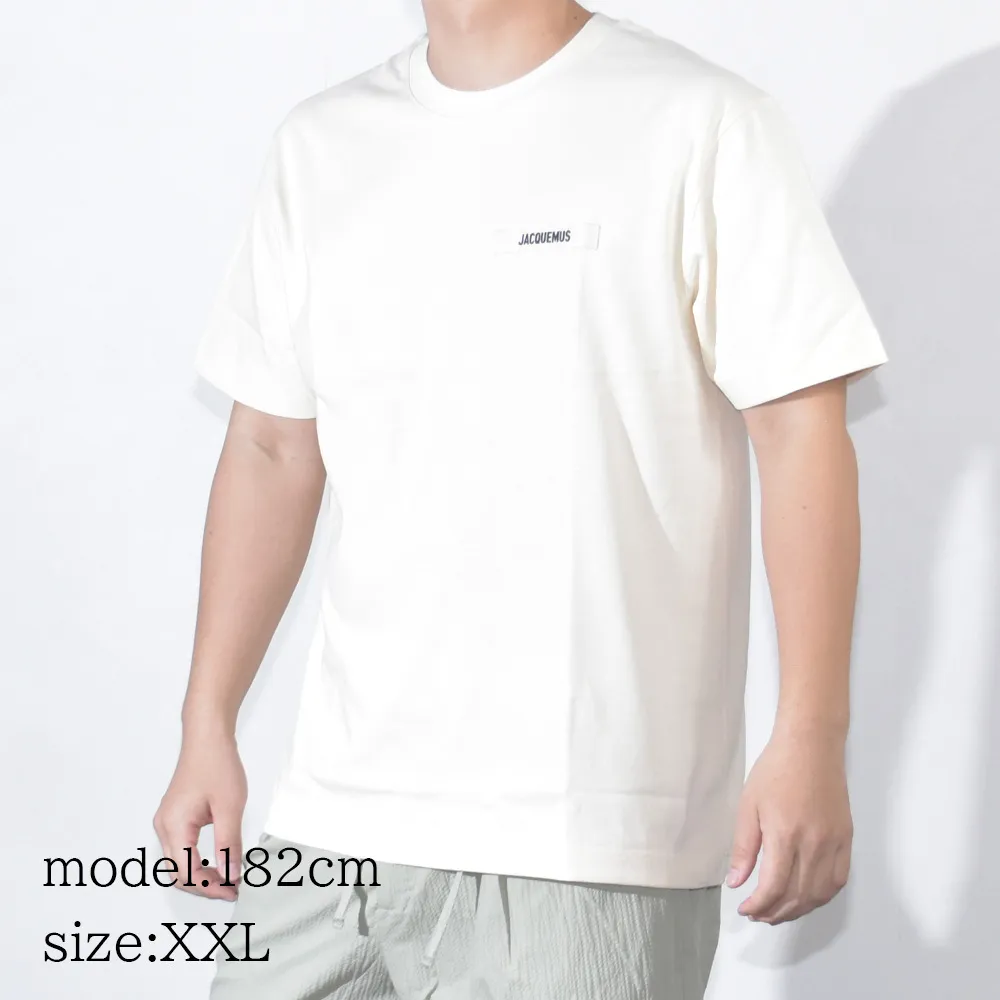 JACQUEMUS  |Crew Neck Street Style Plain Cotton Short Sleeves Logo