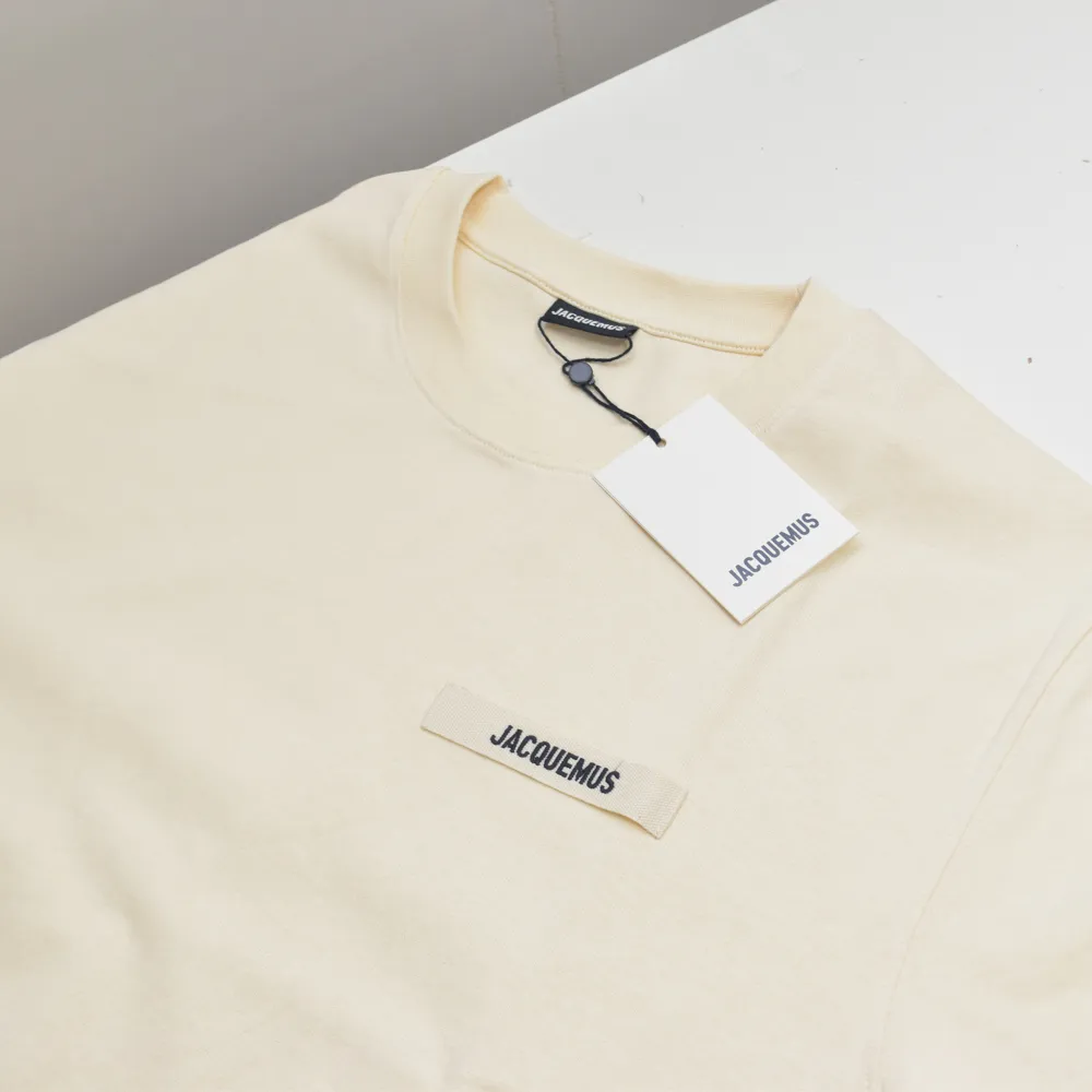 JACQUEMUS  |Crew Neck Street Style Plain Cotton Short Sleeves Logo