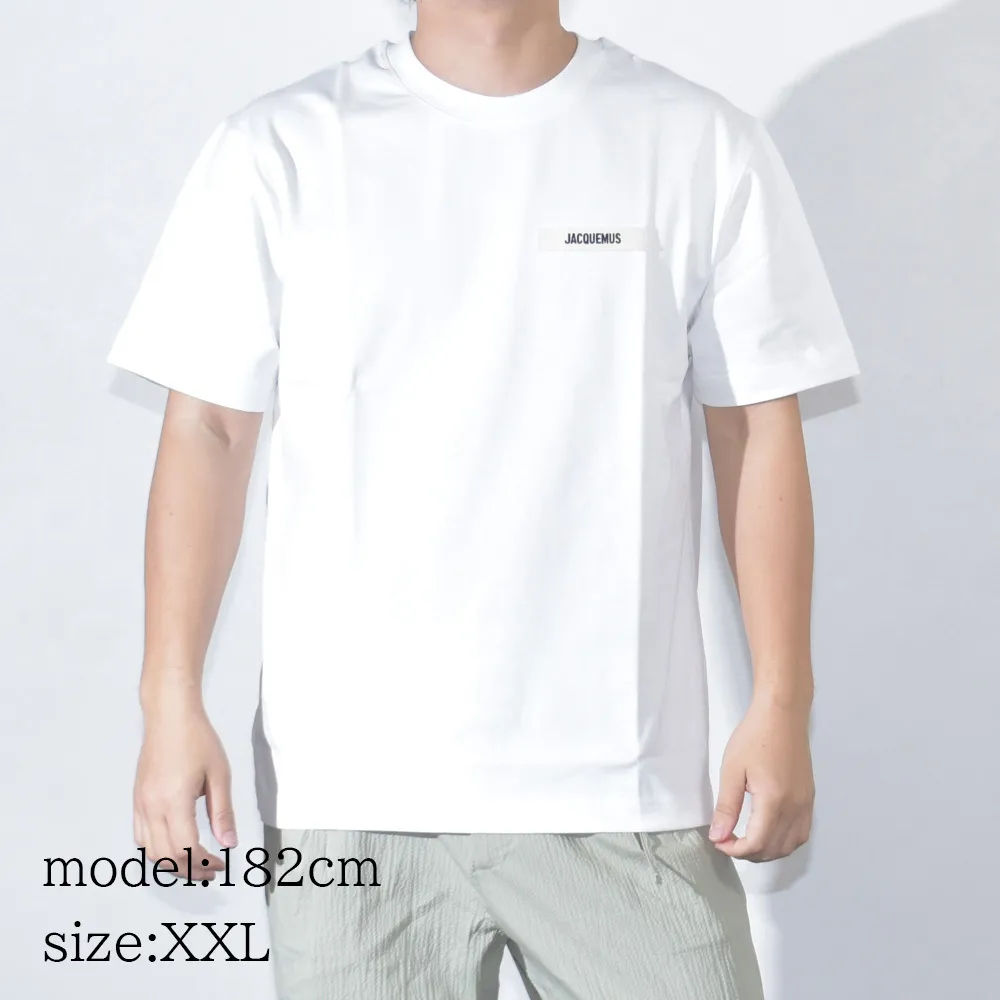 JACQUEMUS  |Crew Neck Street Style Plain Cotton Short Sleeves Logo