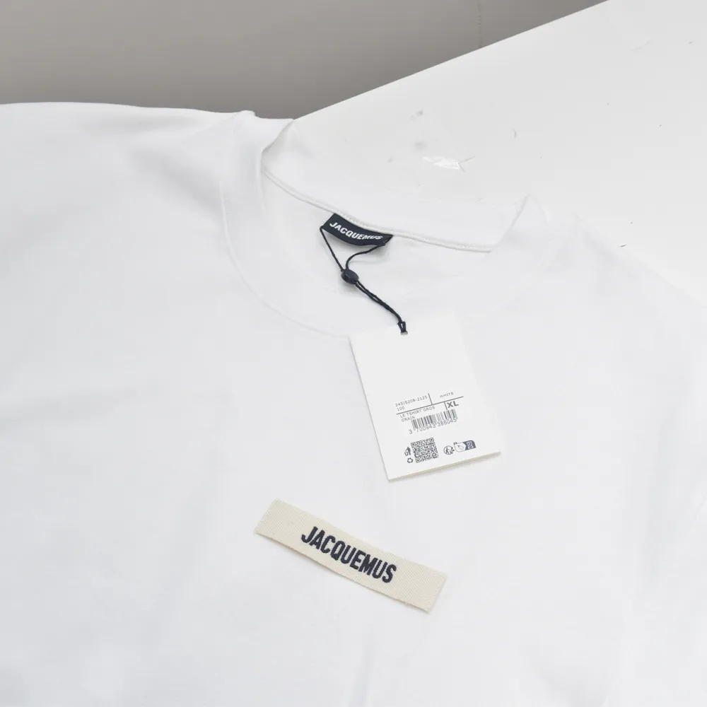 JACQUEMUS  |Crew Neck Street Style Plain Cotton Short Sleeves Logo