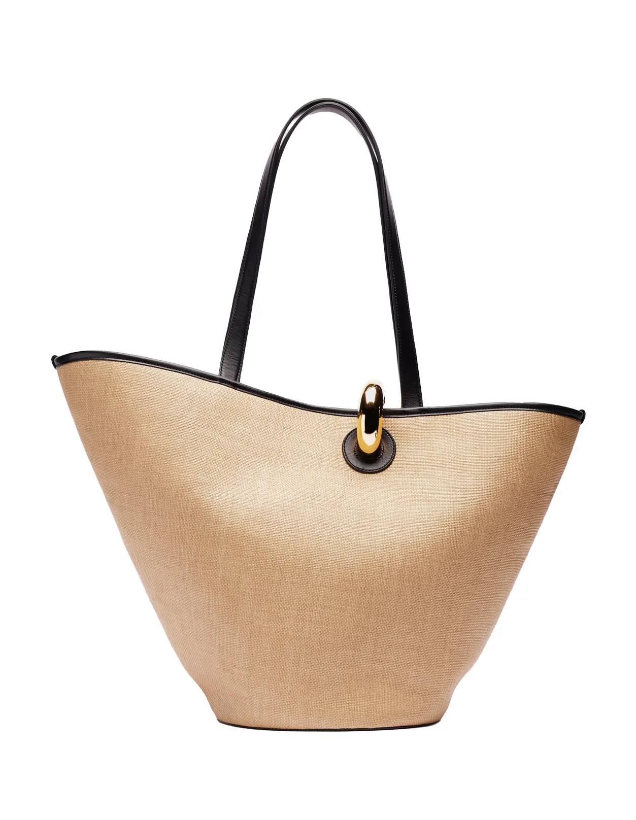 JACQUEMUS Le Bambola Bag In Ivory/Black