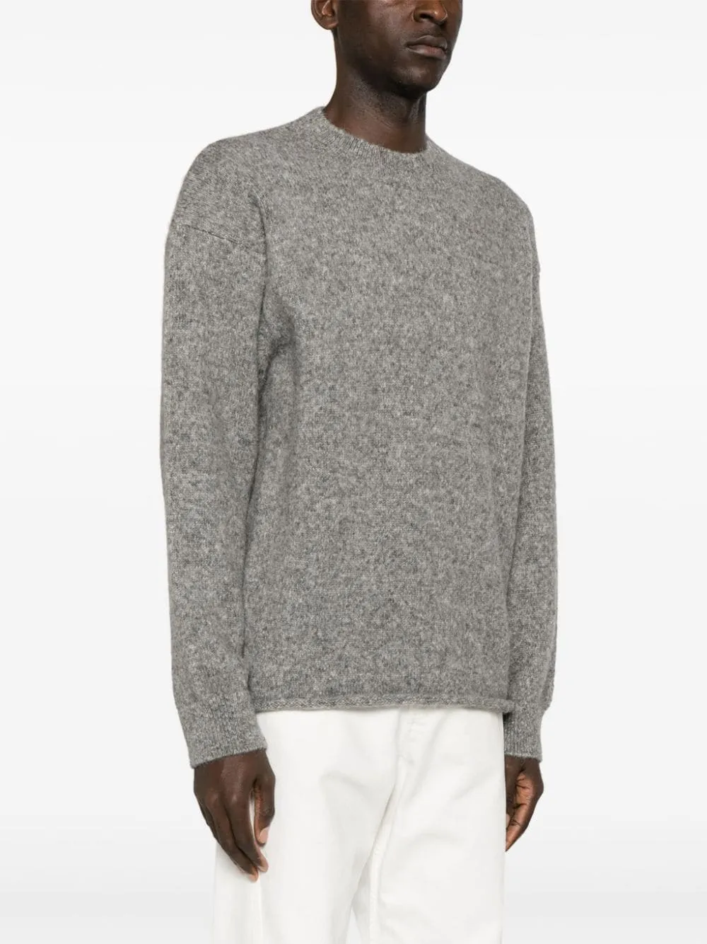 Jacquemus le pull en maille gris