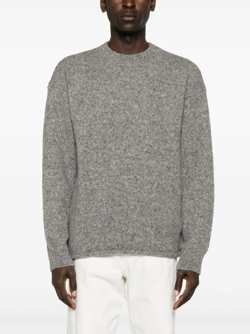 Jacquemus le pull en maille gris