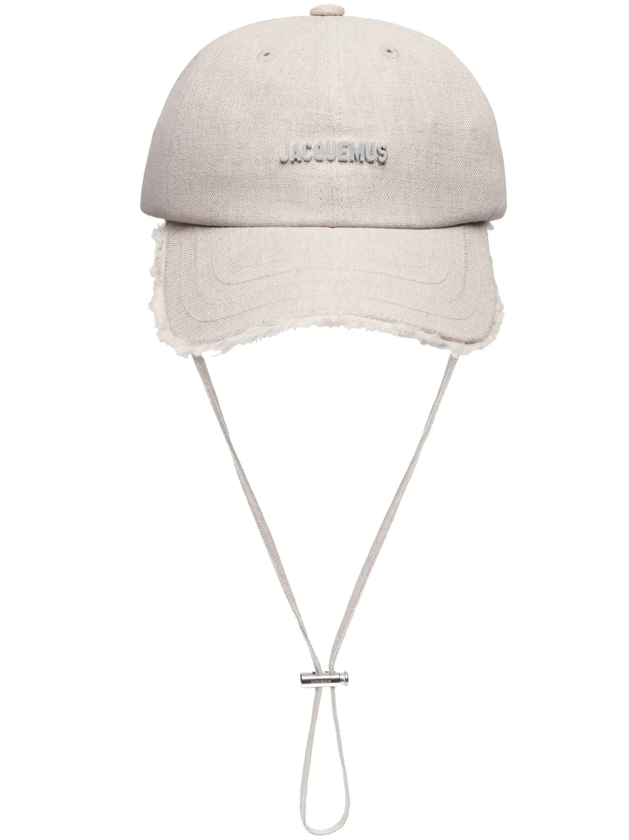 JACQUEMUS Light Grey White La Casquette Artichaut Baseball Hat