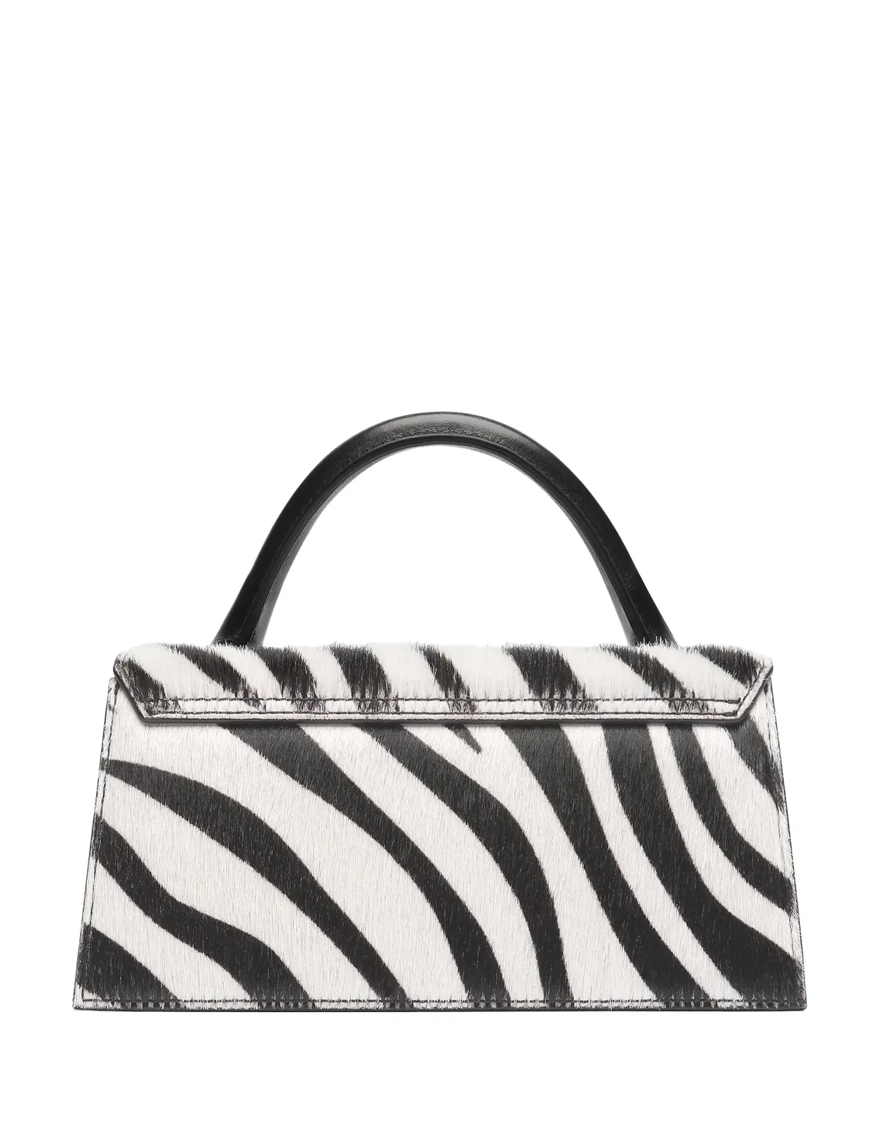 JACQUEMUS The Chiquito Long Bag In Black And White Zembra