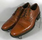 Johnston & Murphy Lancaster Tan Dark Tan Leather Men's