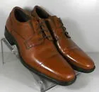 Johnston & Murphy Lancaster Tan Dark Tan Leather Men's