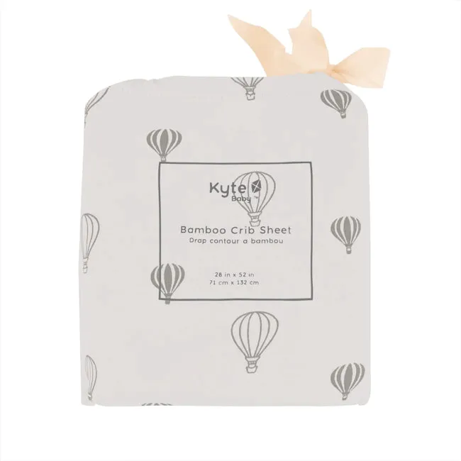 Kyte Baby Printed Crib Sheet in Hot Air Balloon